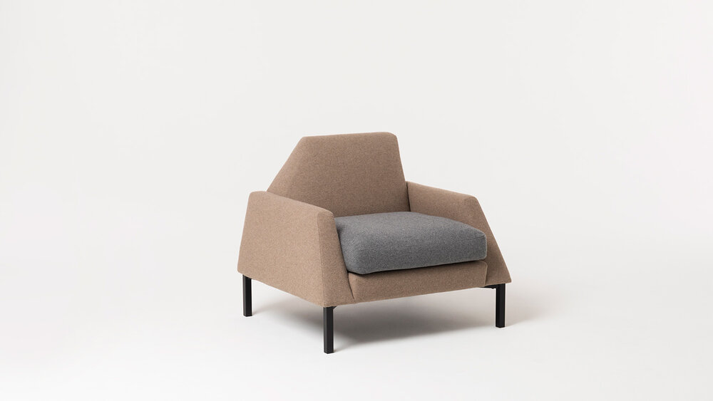 Cyclic manufactured armchair