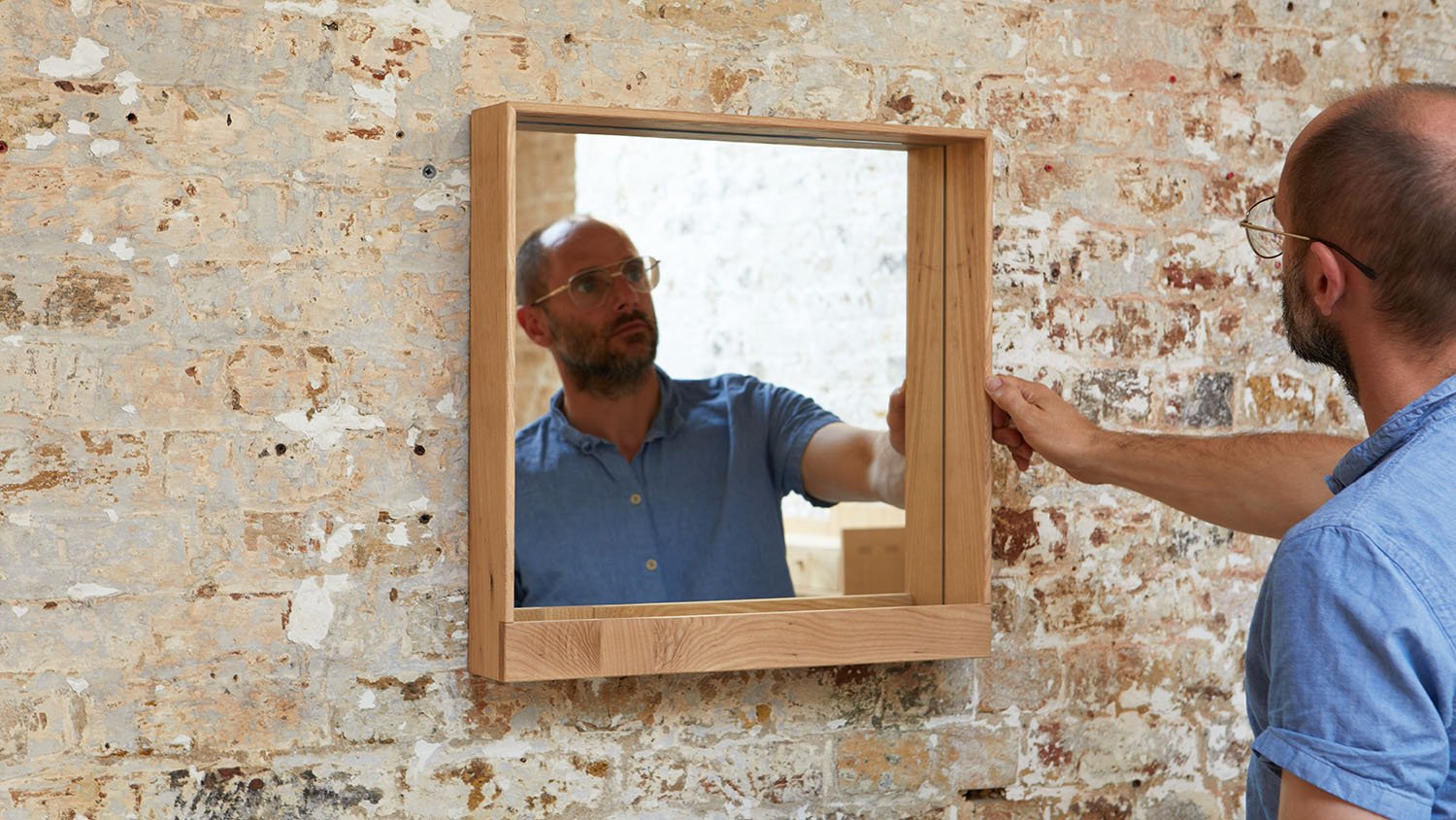 wooden mirror with mini shelf.jpg