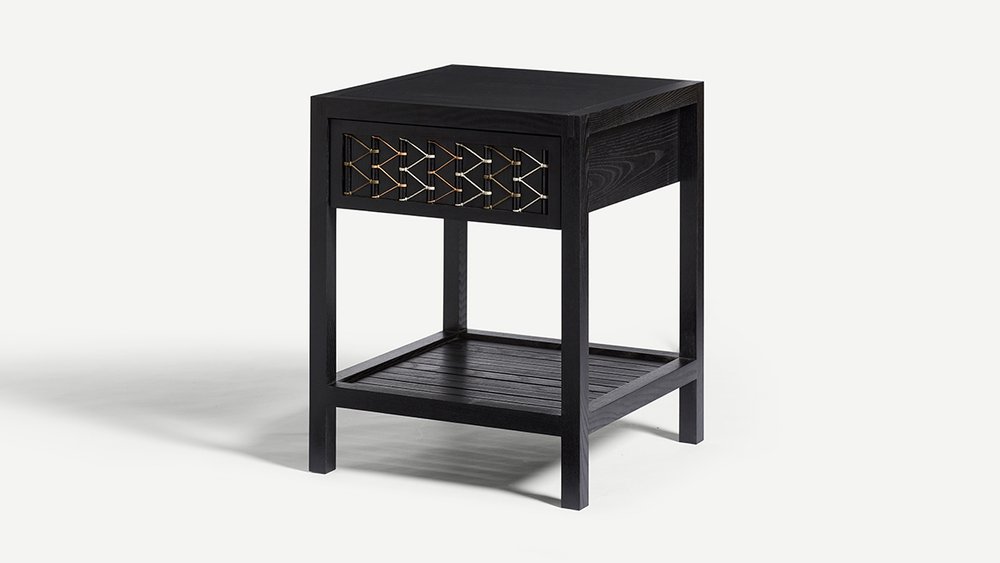 Gareth Neal Stitched Side Table Black2.jpg