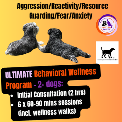 ULTIMATE Behavioral Wellness Program for 2 dogs or more- INCLUDES Initial Consultation