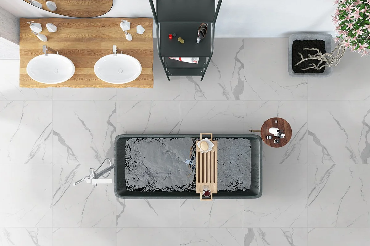 Porcelain Tile Eden Statuario — Ace Flooring Distributors