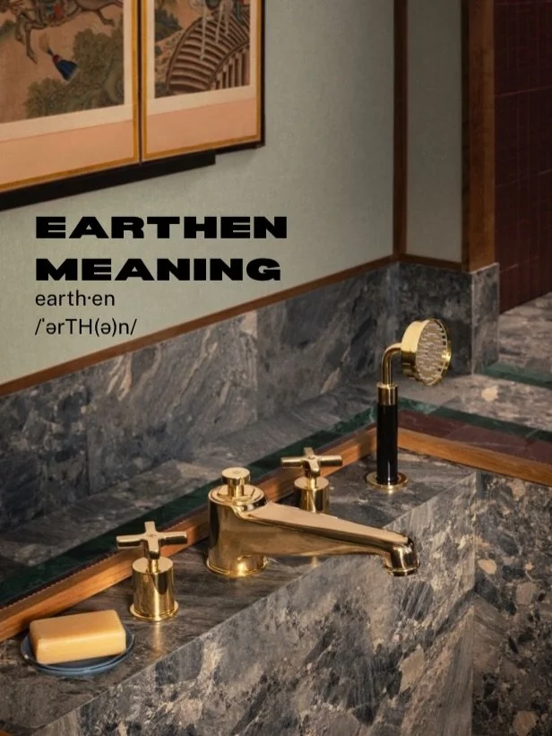 The reason behind the name 🌀

Earthen: Derived from the ground.

It was a word that stuck the moment I said Earthen Interiors out loud.
It holds everything I love - natural, organic materials made from the earth. 

Stone. Clay. Wood. Natural fibers.