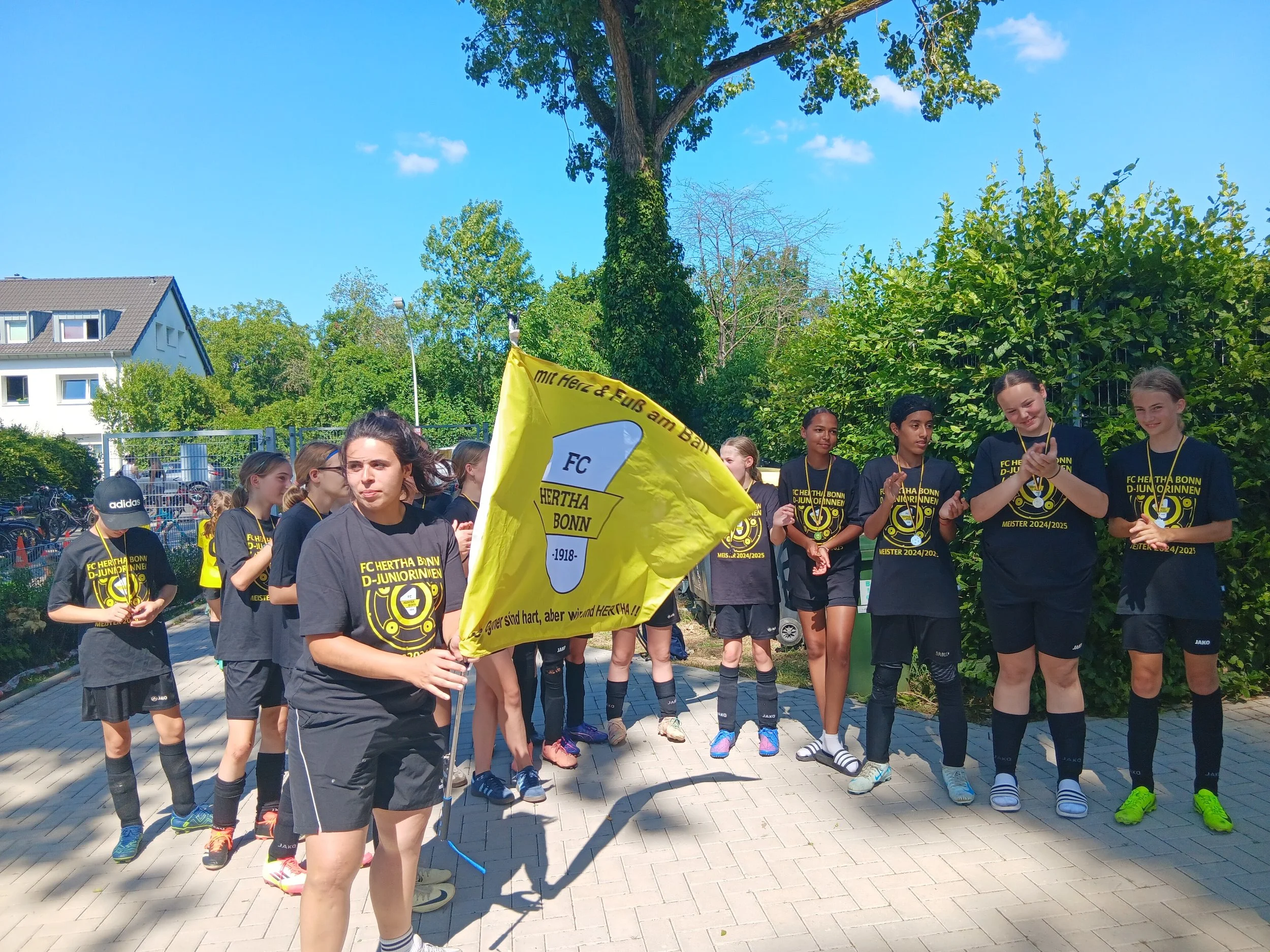 D1-Mädchen Kreispokalsiegerinnen
