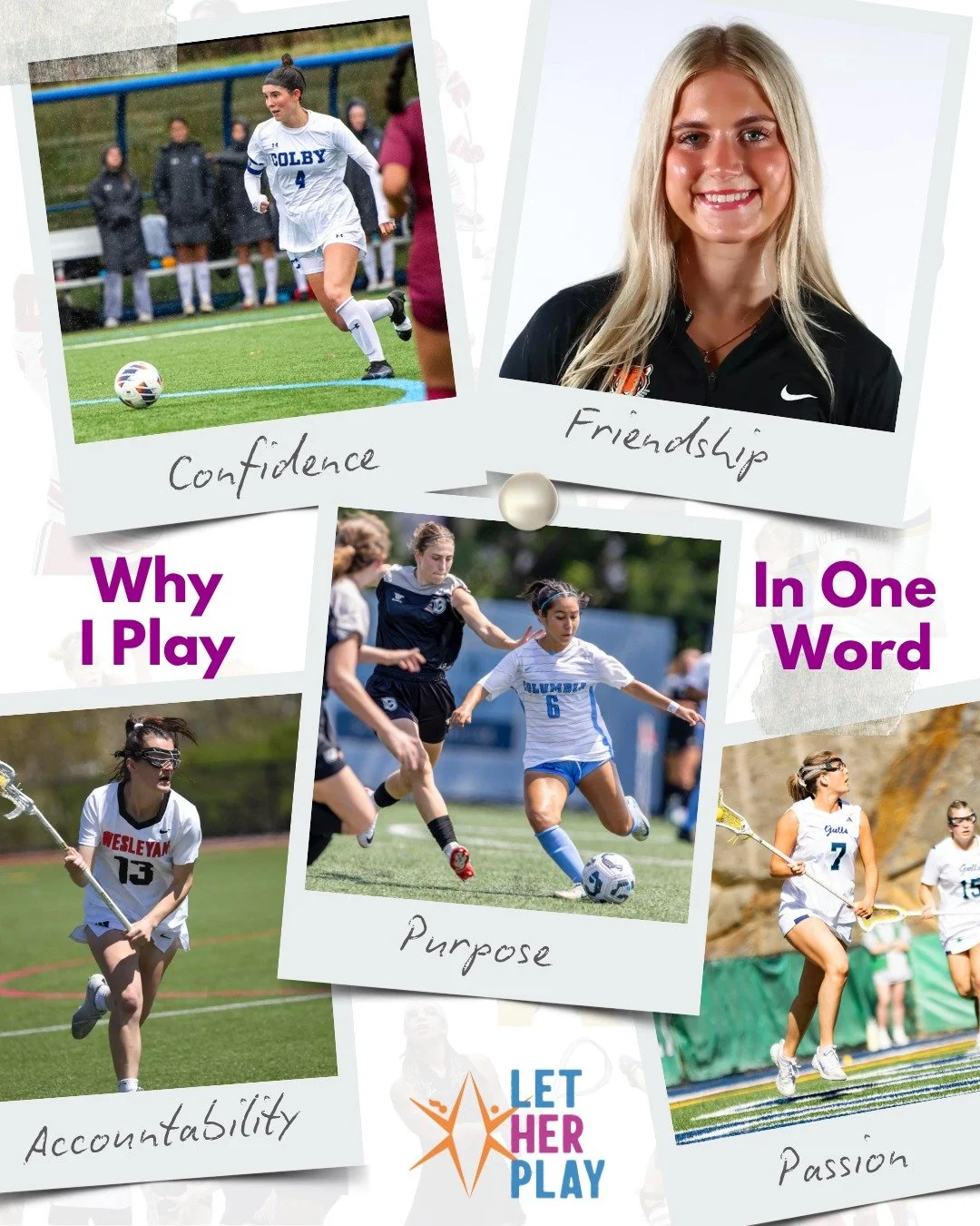 Each athlete&rsquo;s story shares a glimpse into why they play.

This week, we revisited Why I Play: In One Word with a few of our recently spotlighted athletes.

Confidence. Friendship. Purpose. Accountability. Passion.

Different words, same love f