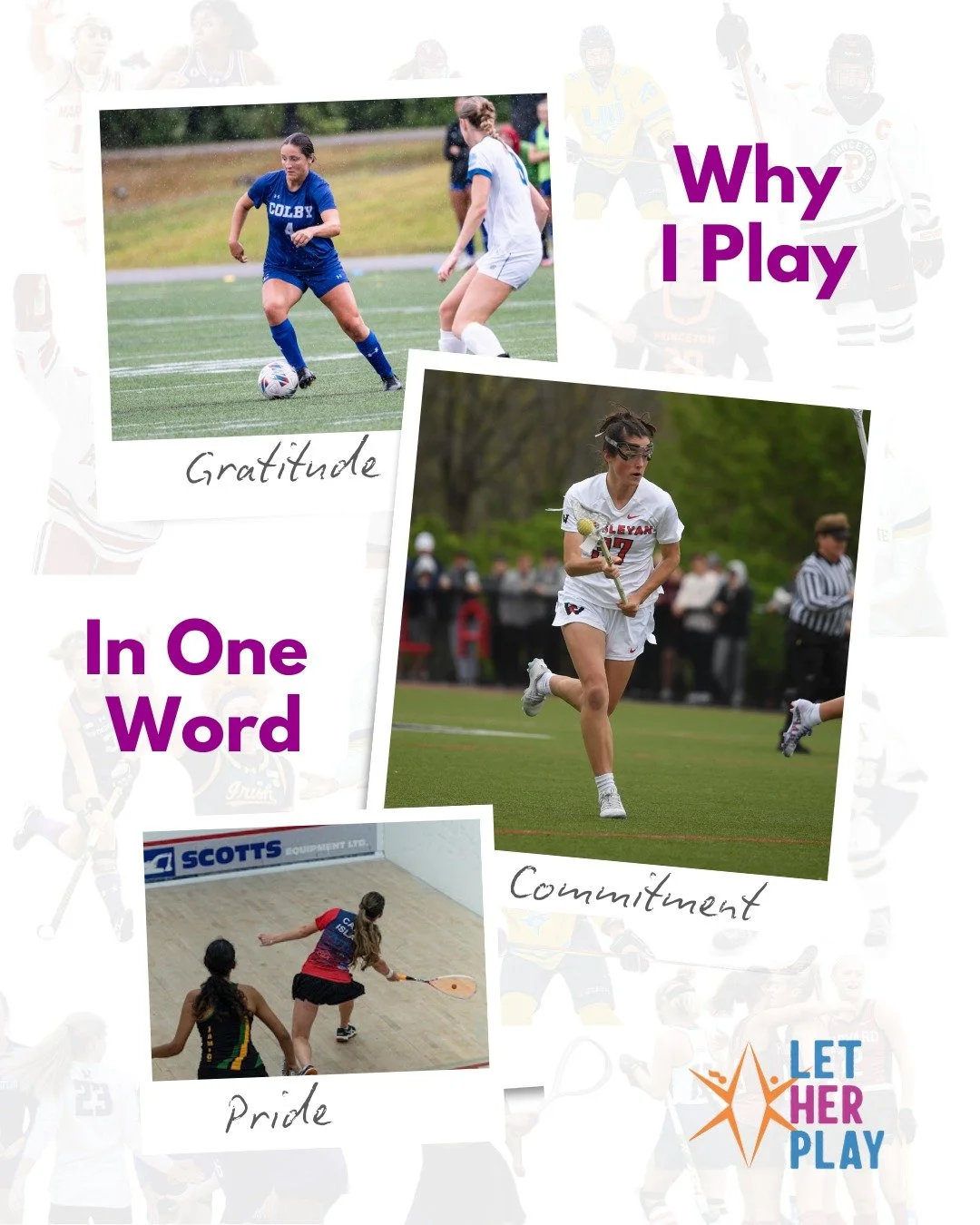 This Why I Play Wednesday, we&rsquo;re highlighting recent Let Her Play athletes and the words that shape their why&mdash;the moments and meanings that keep girls in the game.
Gratitude. Commitment. Pride. #WhyIPlayWednesday #GirlsInSports #PlayForMo