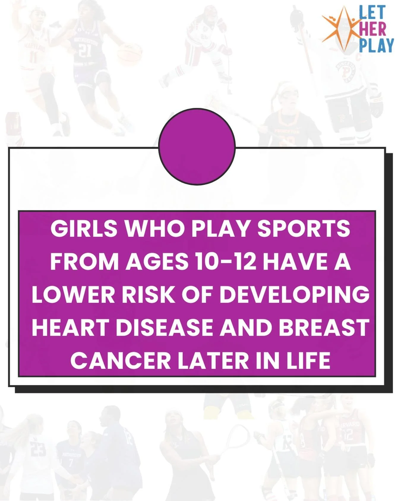 The impact of sport starts early.
Girls who play sports at a young age see benefits that last far beyond the field, including long-term health outcomes.

#SaturdayStats #GirlsInSports #HealthThroughSport #LetHerPlay