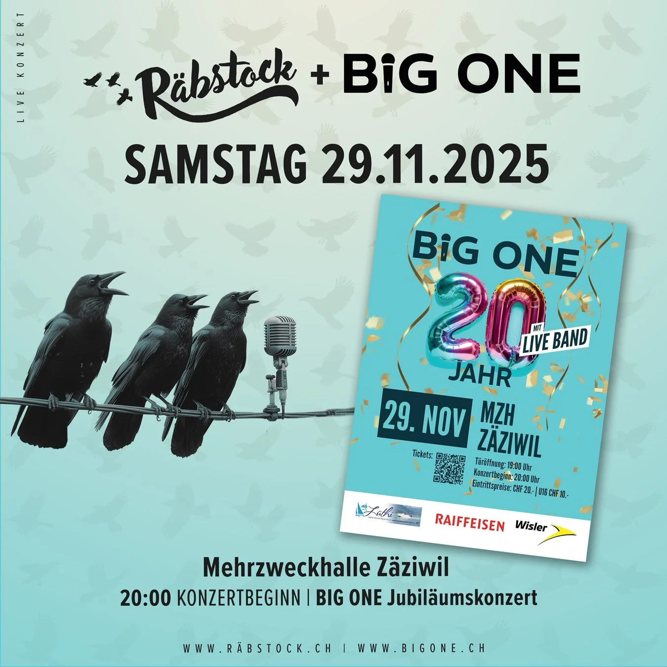 🎙️ 29.11.2025 | Räbstock & Big One Biglen | MZH Zäziwil 🎷 
#musiclovers #livemusic #rockmusic #räbstock #summerlove #chor #biglen 
@bigone_biglen