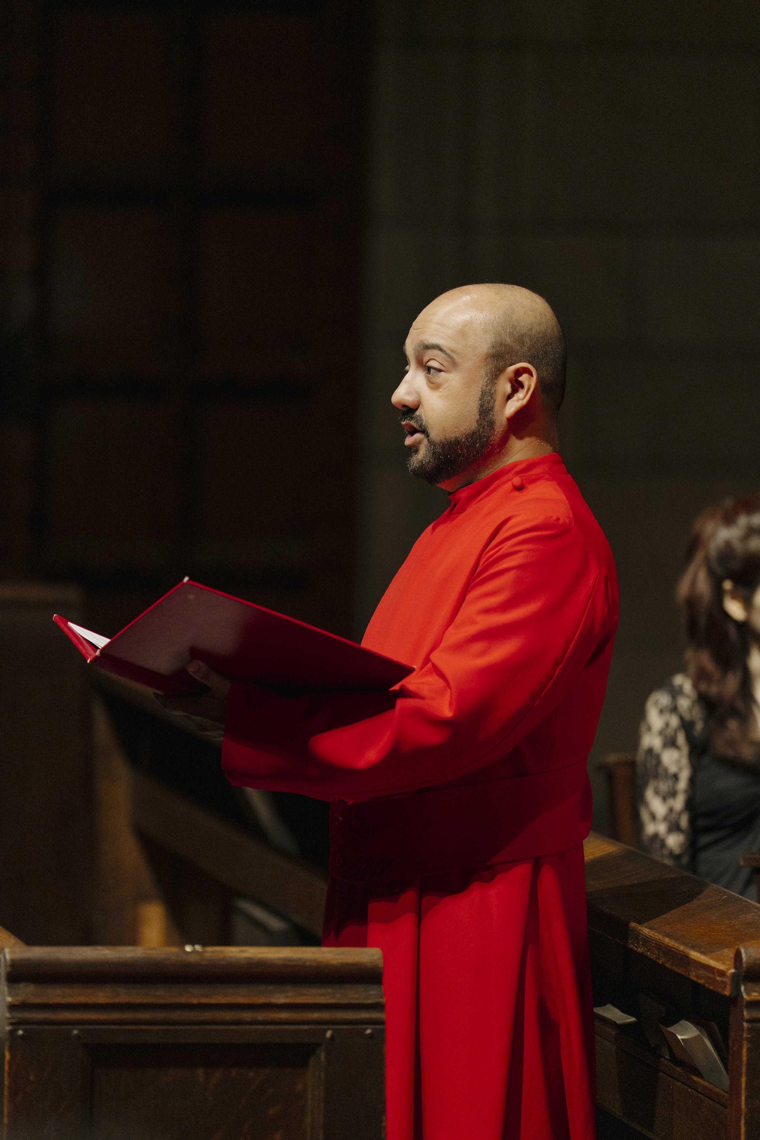 Biraj performing as the Alto Soloist in Vivaldi's Gloria with The St. Thomas Choir of Men and Boys and New York Baroque Incorporated