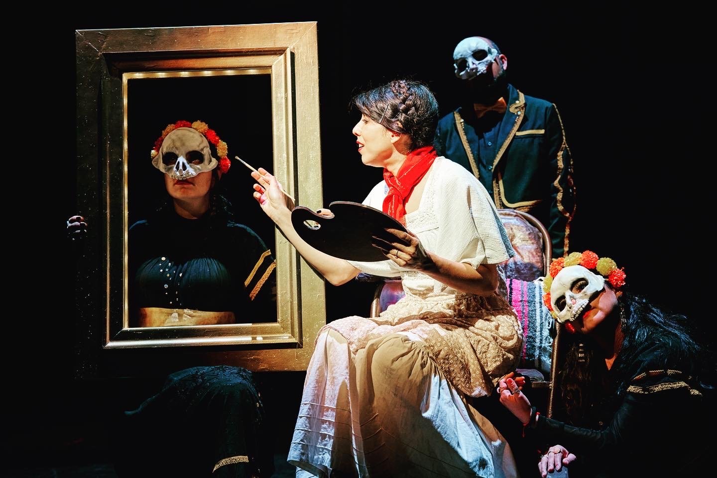 Performing the role of Third Calavera in the European premiere of ‘Frida’ with Northern Opera at the 2023 Leeds Opera Festival