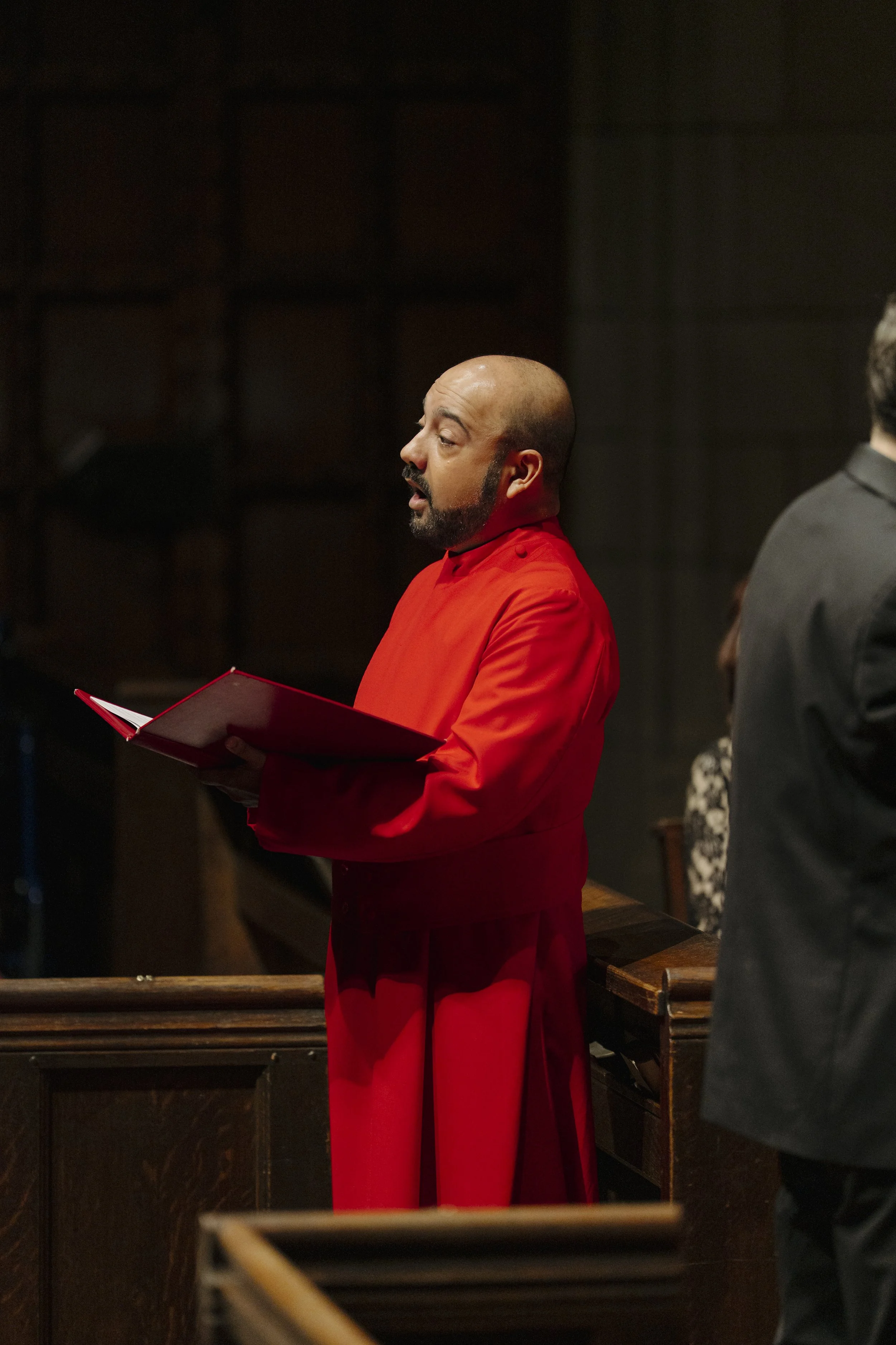 Biraj performing as the Alto Soloist in Vivaldi's Gloria with The St. Thomas Choir of Men and Boys and New York Baroque Incorporated