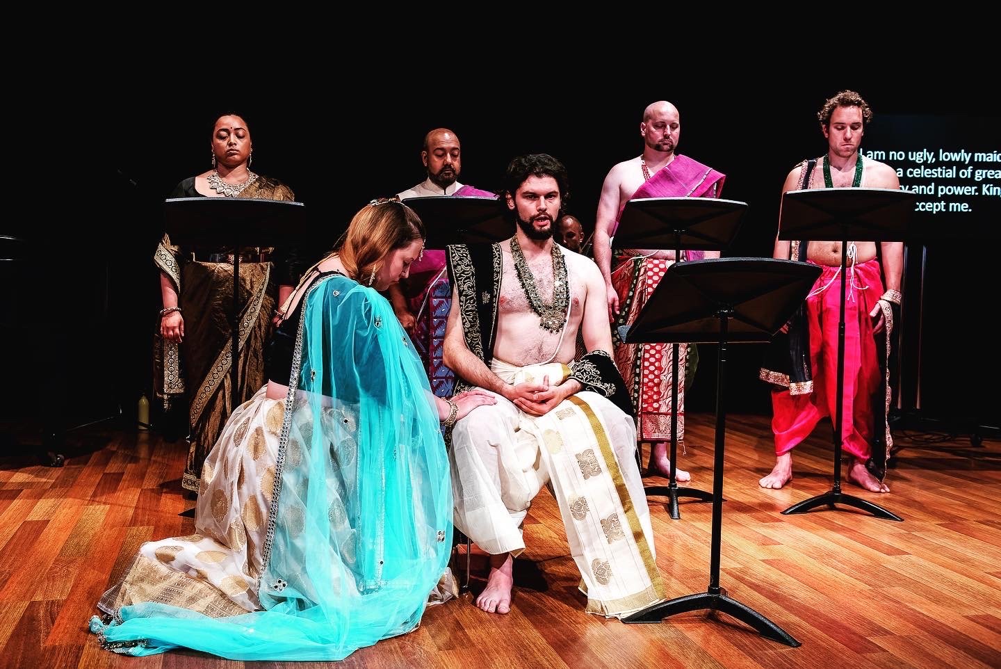 Creating the role of Vasu in the premiere of ‘Ganga’ at the National Opera Studio and Royal Academy of Dance in London as part of the Wandsworth Arts Festival in June 2023