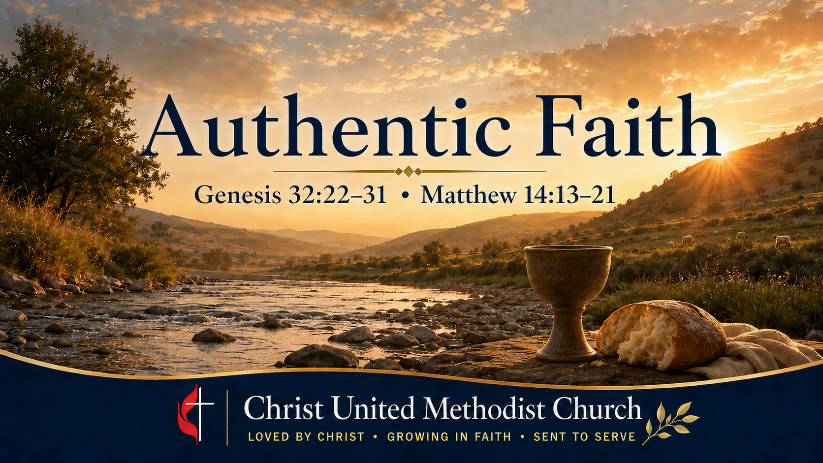 Sunday, August 2, 2026.  “Authentic Faith” 