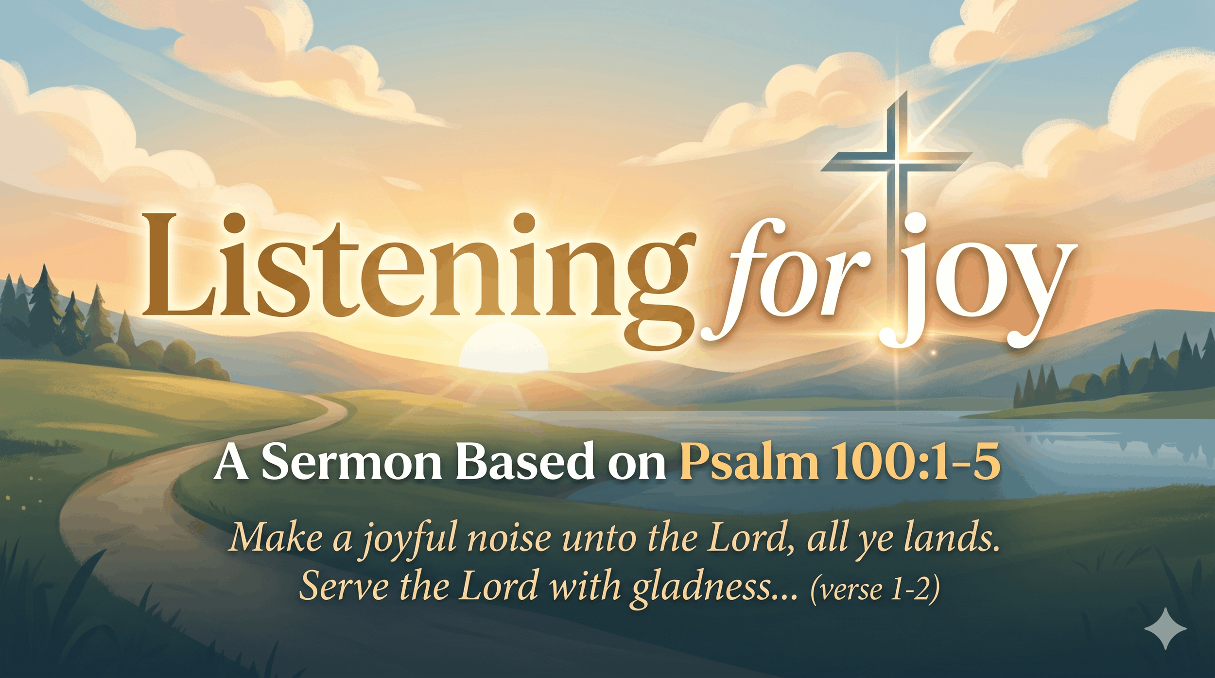 Sunday, April 26, 2026. "Listening For Joy"