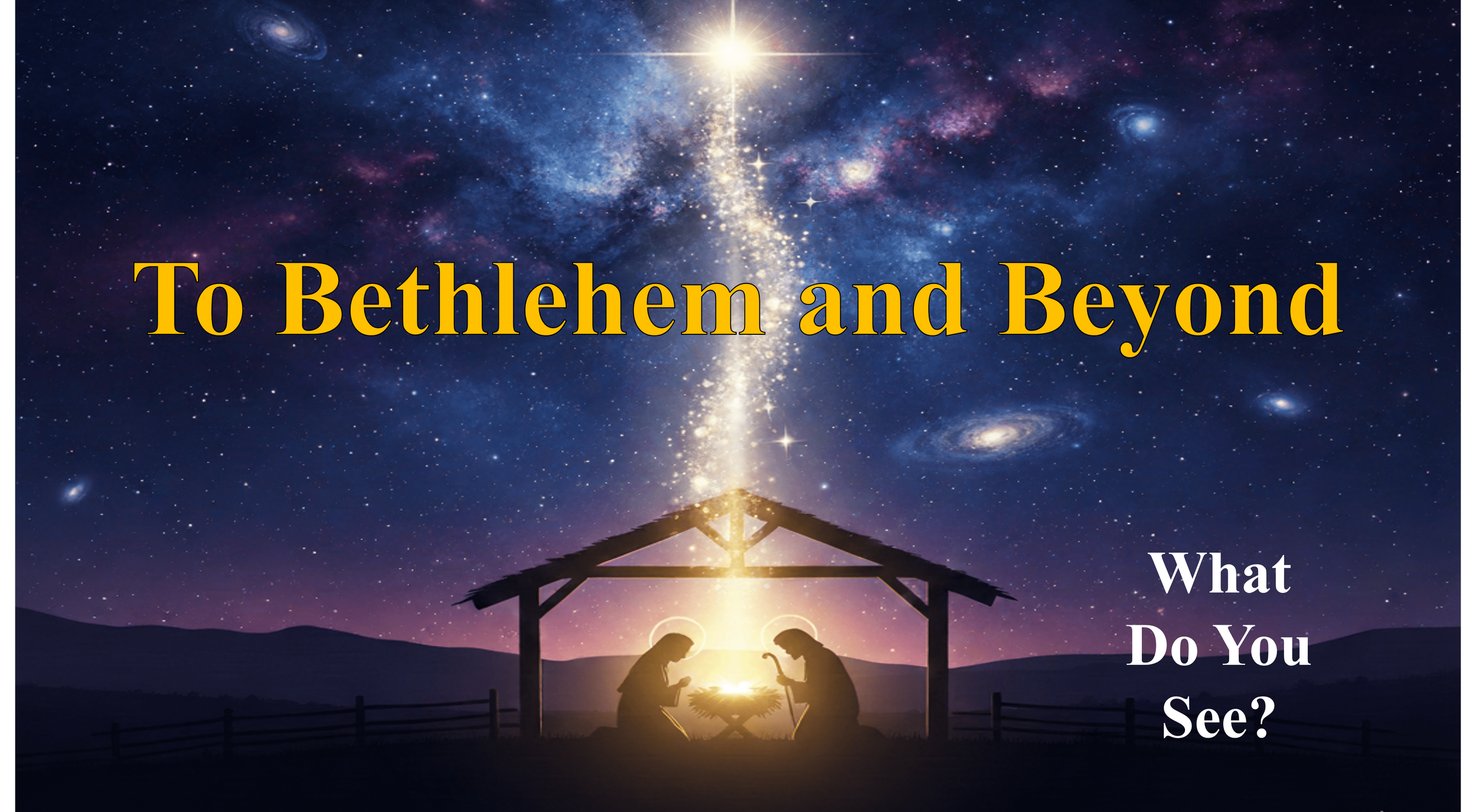 Sunday, December 14, 2025. “What Do You See?”