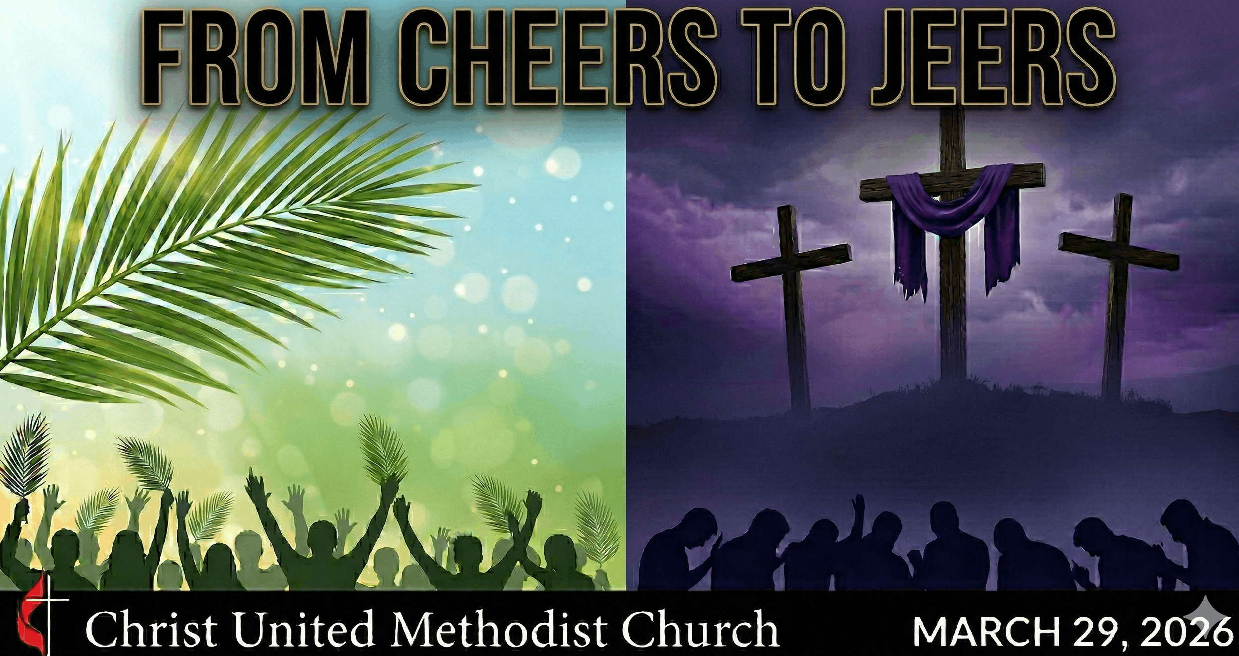 Sunday, March 29, 2026.“From Cheers to Jeers”