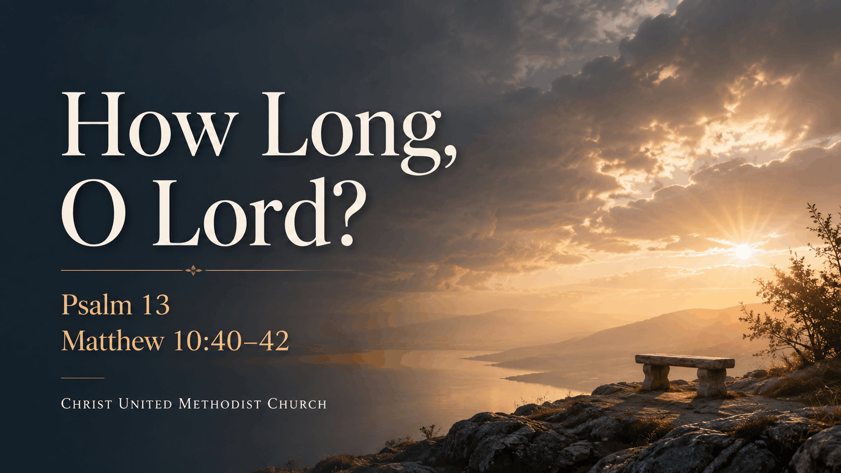 Sunday, June 28, 2026. How Long, O Lord?