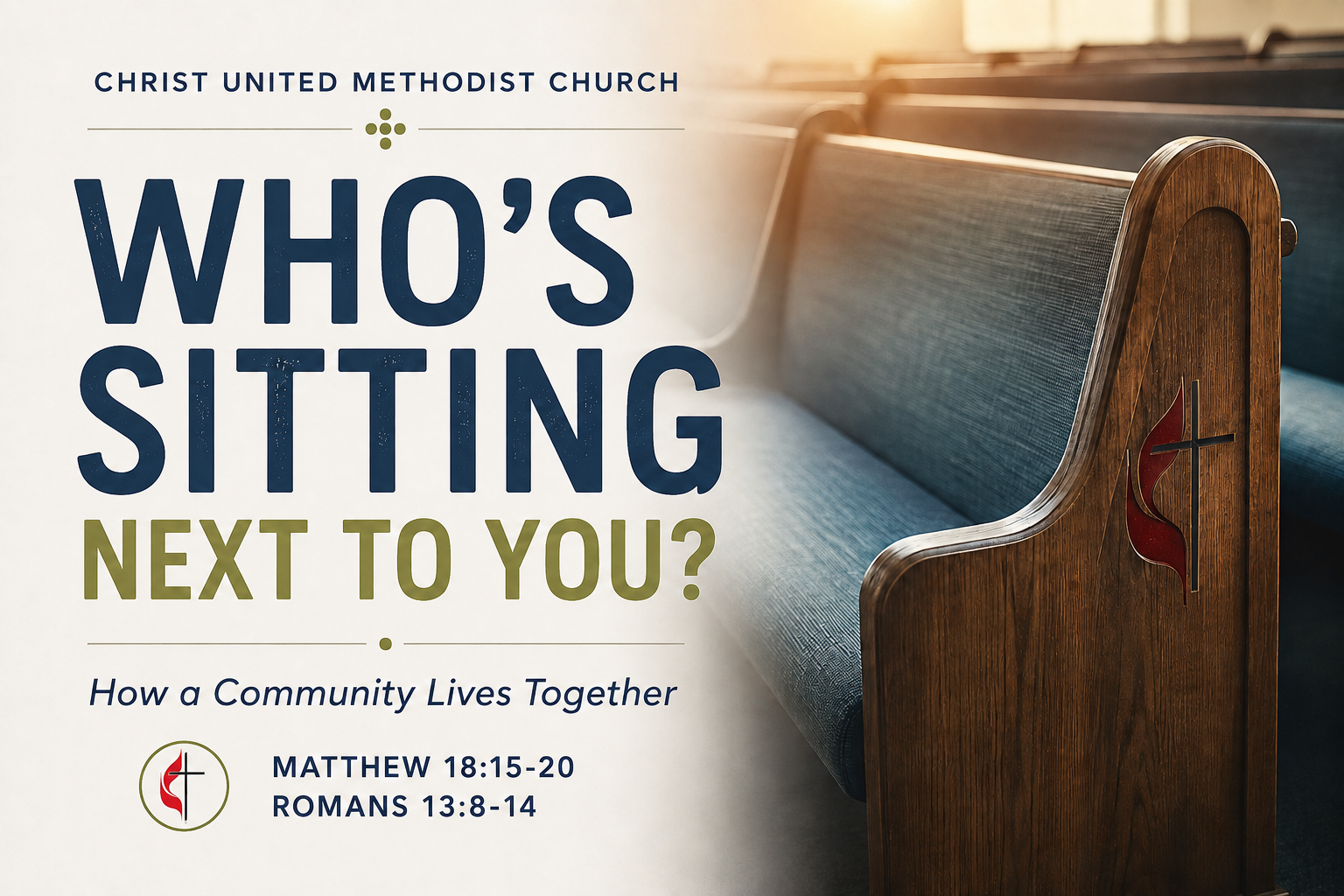 Sunday, September 6, 2026.Who's Setting Next To You?