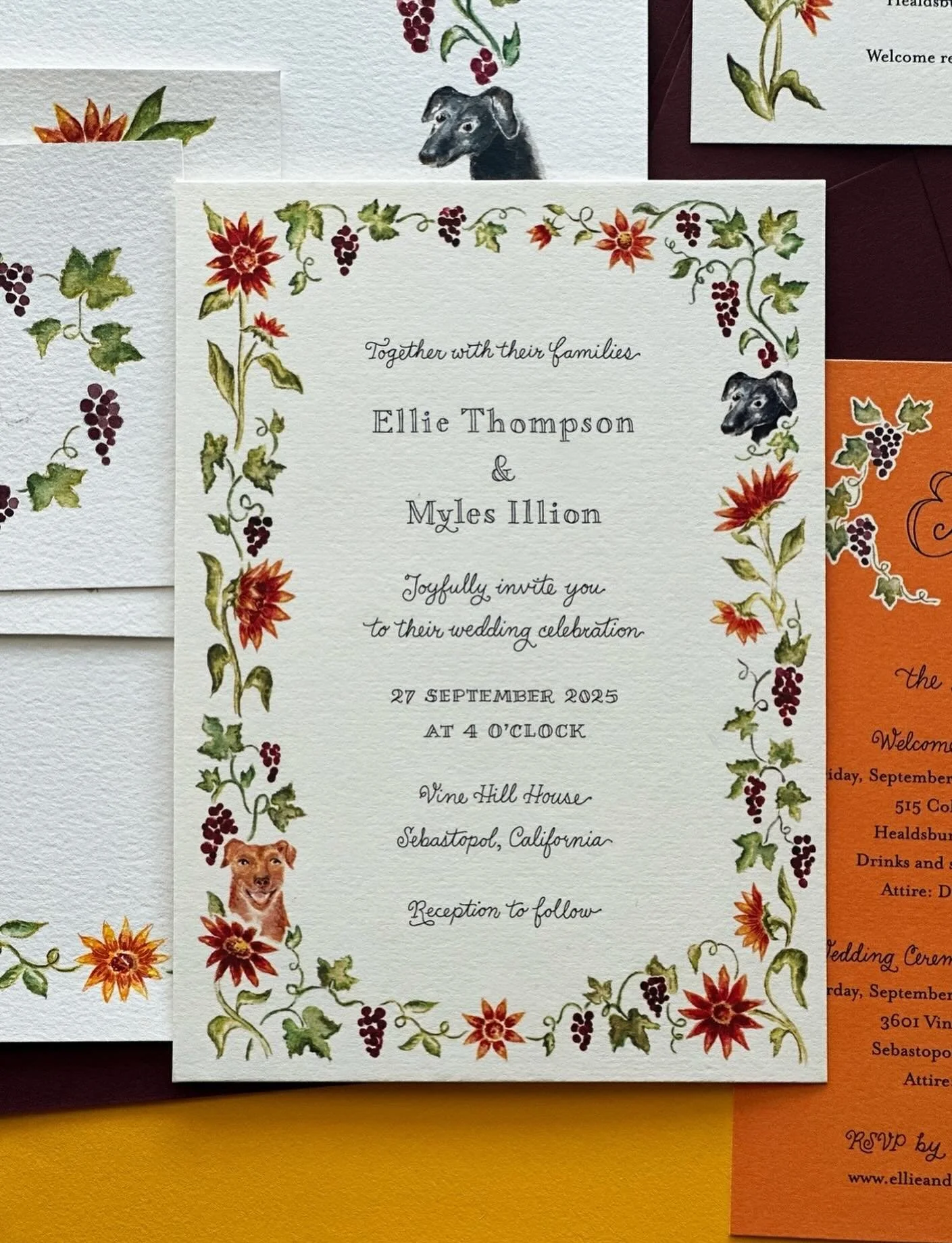 Ellie &amp; Myles 🧡 🍇 🌼  27 September 2025