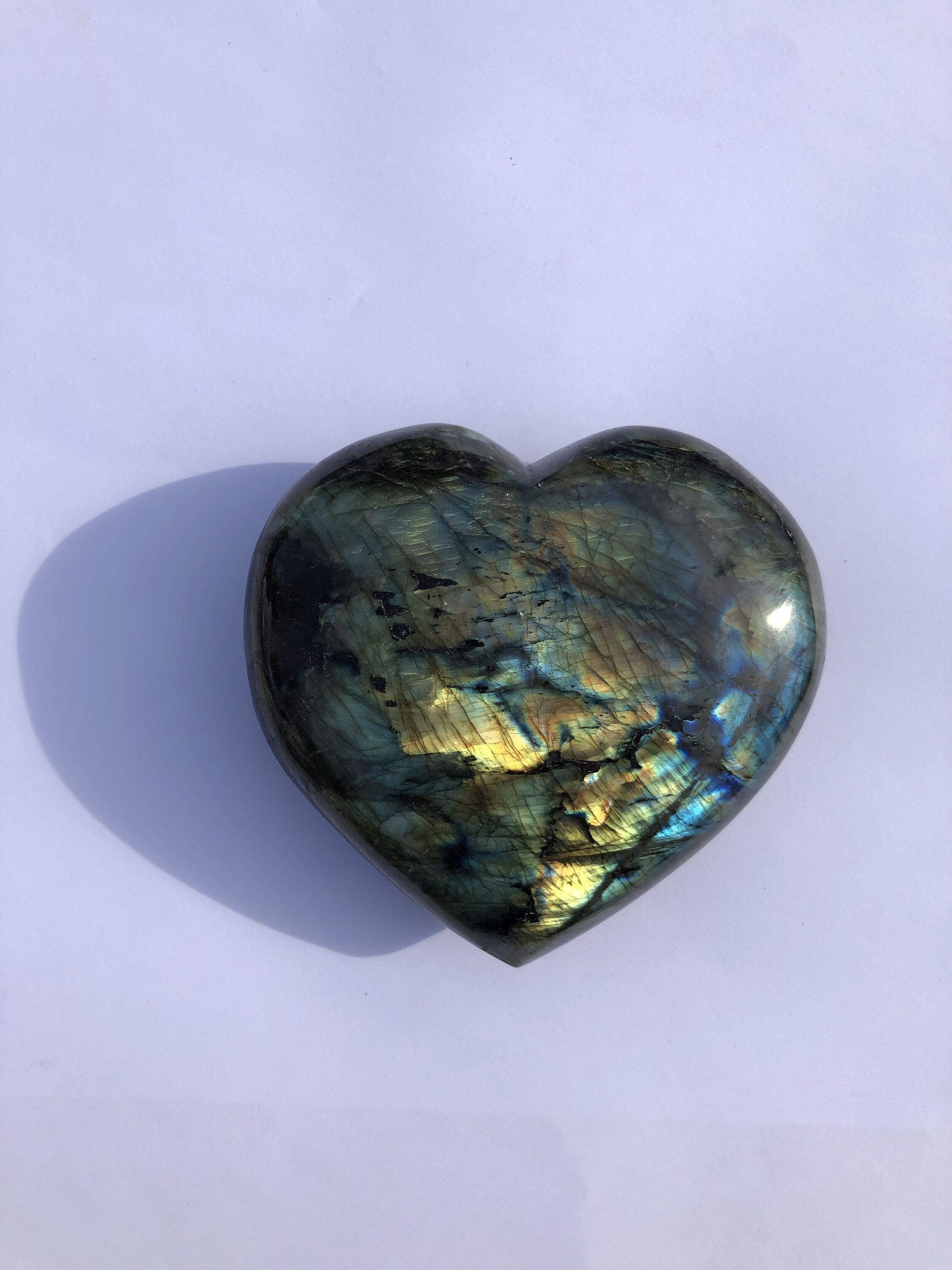 labradorite coeur 
