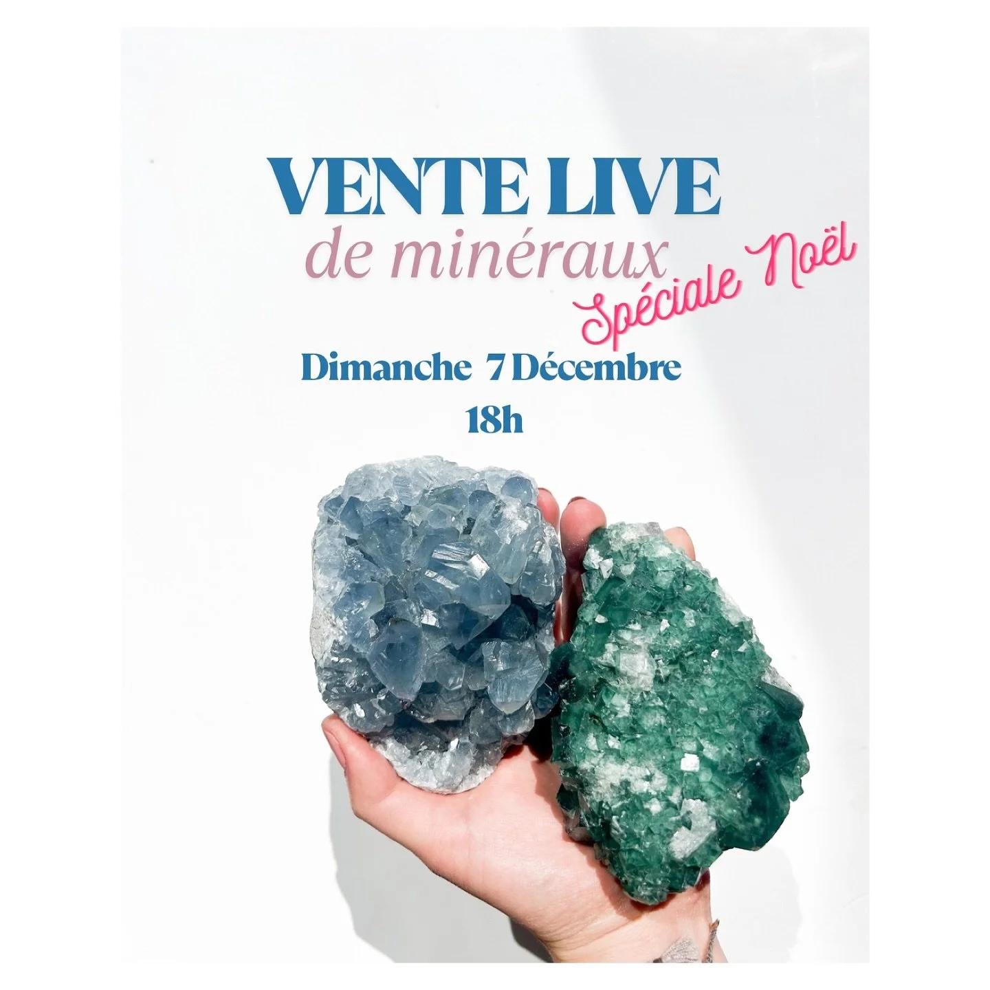 🎄La vente live de min&eacute;raux Holigem sp&eacute;cial No&euml;l c&rsquo;est dimanche 7 d&eacute;cembre &agrave; 18h !🎄

Notez bien cette date, ce sera la derni&egrave;re vente live Holigem de l&rsquo;ann&eacute;e !
Avez-vous d&eacute;j&agrave; f