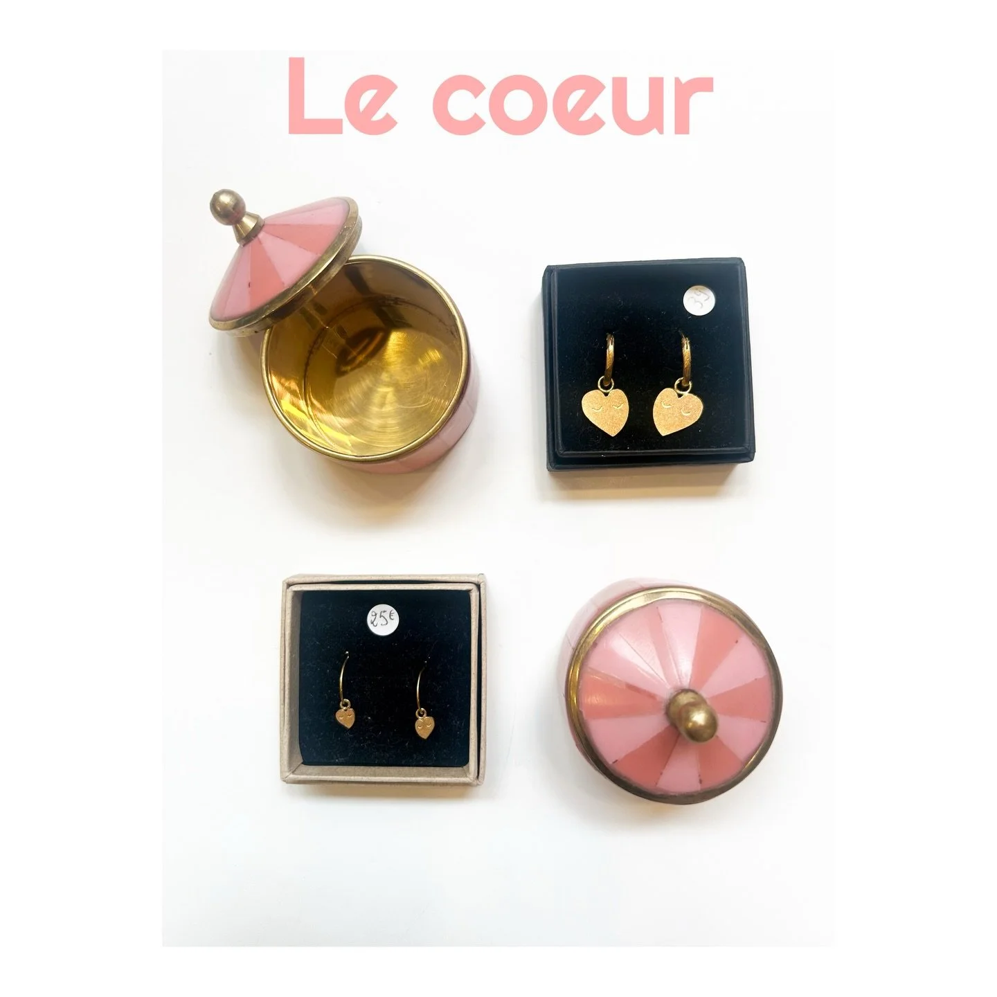 La s&eacute;lection de la semaine sous le signe du c&oelig;ur 

&bull; Bo&icirc;tes et boucles c&oelig;ur 
&bull; Colliers labradorite en c&oelig;ur 
&bull; Quartz rose brute, c&oelig;ur agate fleur de cerisier, sph&egrave;re rhodonite, kit chakra du