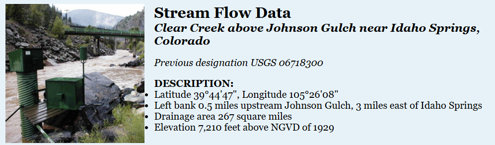Click on image for current CC40 Flow Data