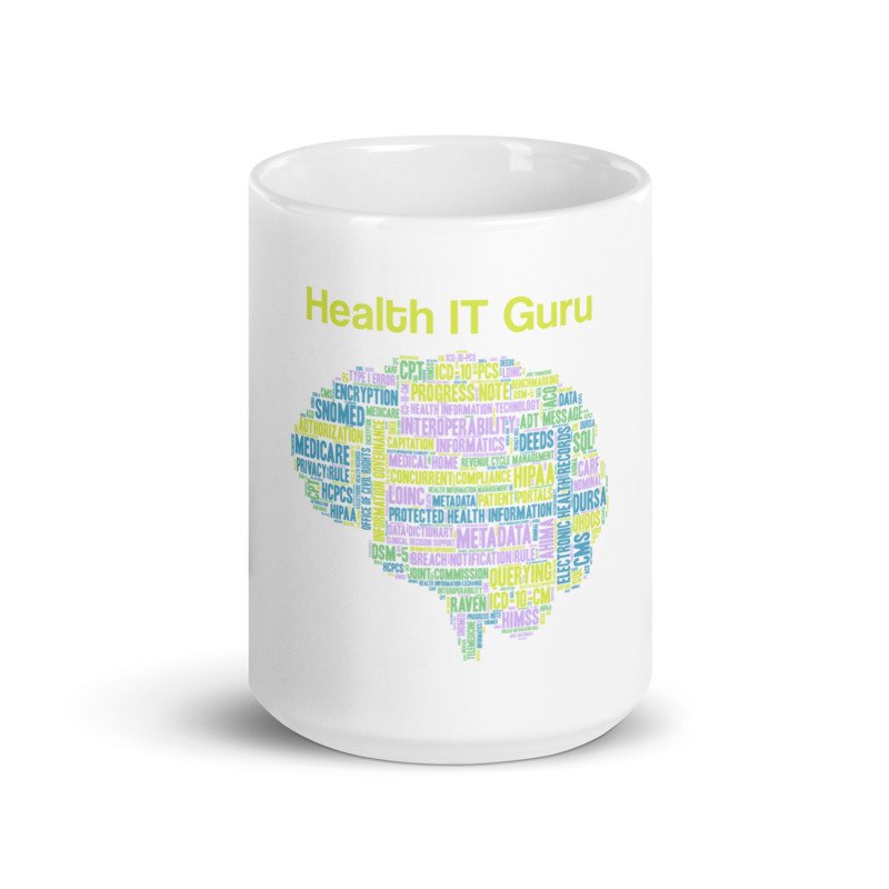 White "Health IT Guru" Mug