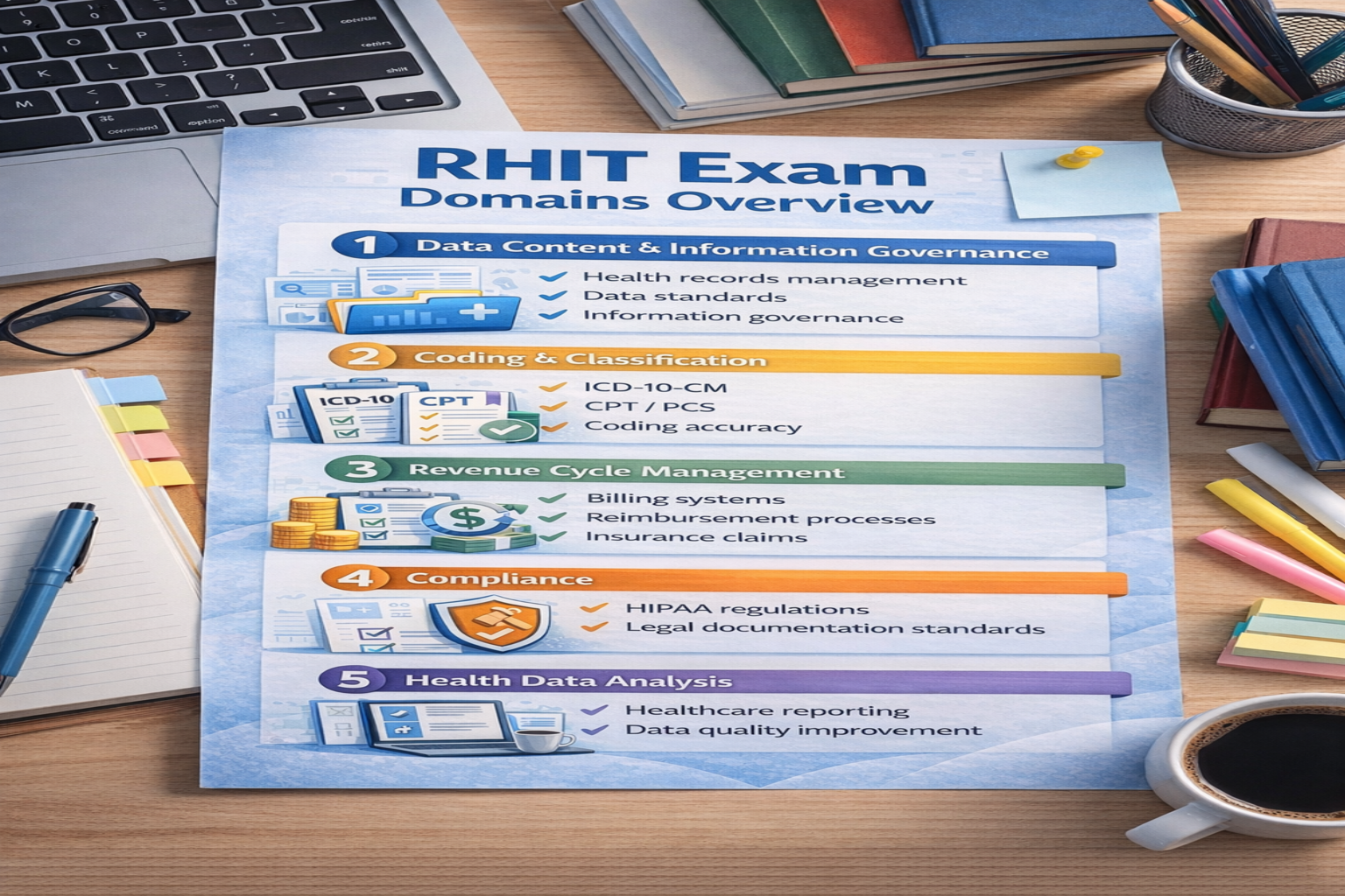 RHIT exam domains for RHIT Study Guide 2026
