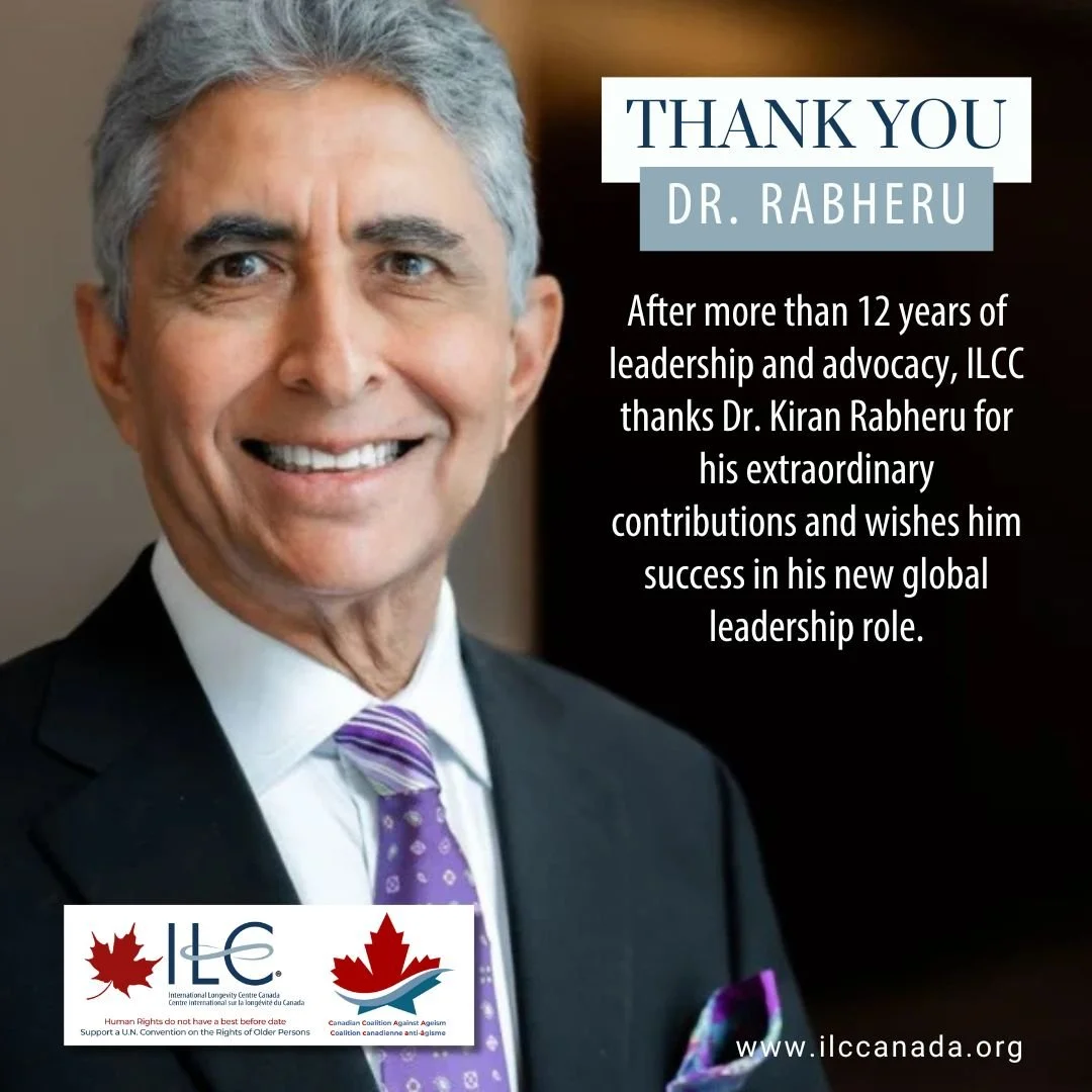 Departure of Dr. Kiran Rabheru