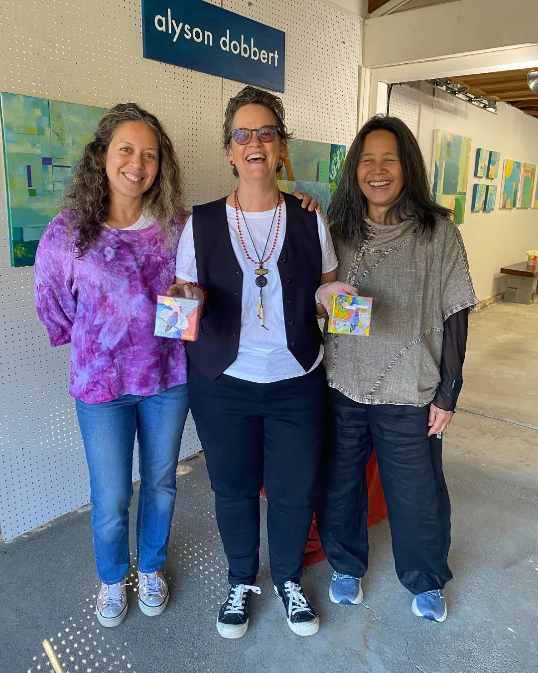 Wow!  Wow!  Wow!  What a wonderful @sonomacountyarttrails !  Here are some pics from the second weekend.  I loved talking with you all, sharing art stories and having my art find new homes.  Thank you!  I hope to see you again next year - if not soon