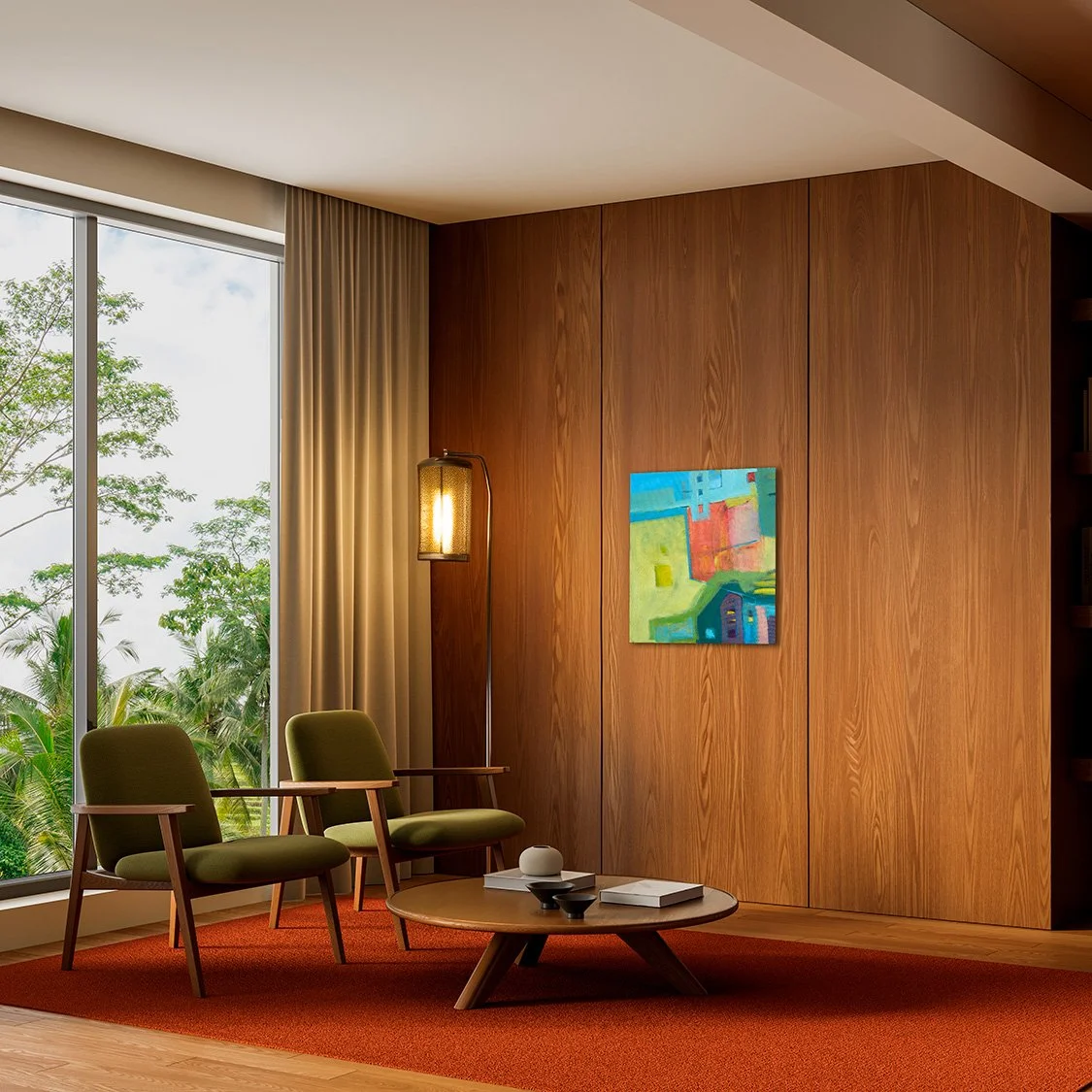  Tilt   20” x 20” Acrylic on Canvas