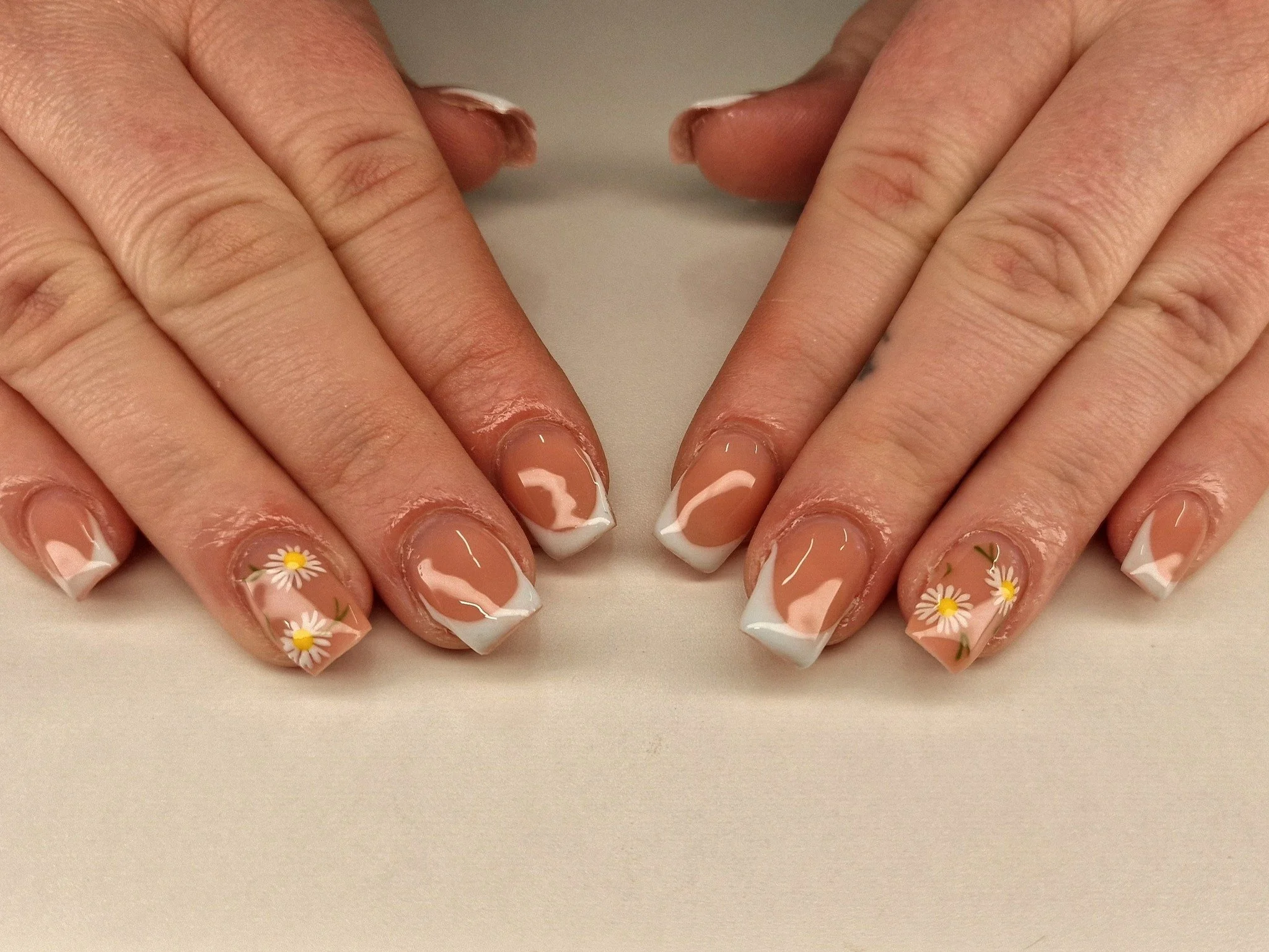 🌼

💅 Service: Gel Tip Extensions with Intermediate Nail Art 
🕑 Time: 120 mins
💷 Cost: &pound;46

Check Availability &amp; Book Online at www.strawberrybronze.co.uk 🍓

🧴Products: 
@the_gelbottle_inc 
@labology3 
@glitterplanetuk 
@thecuticlelab.