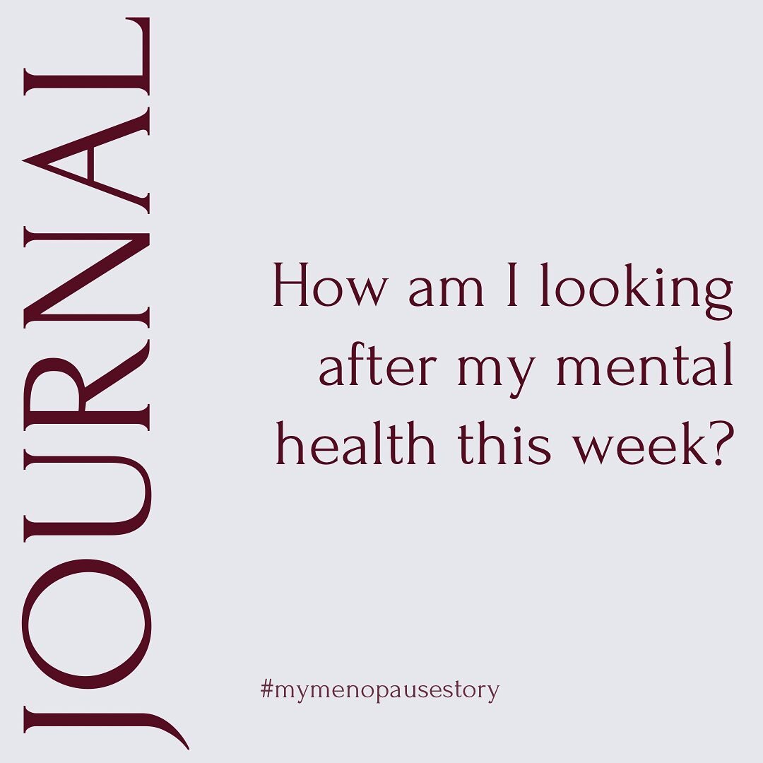 In honour of mental health awareness take some time today to consider how you look after your mental health? 

We can often find our mental health suffers during perimenopause as a result of hormone and life changes. 

How are you ensuring that you n