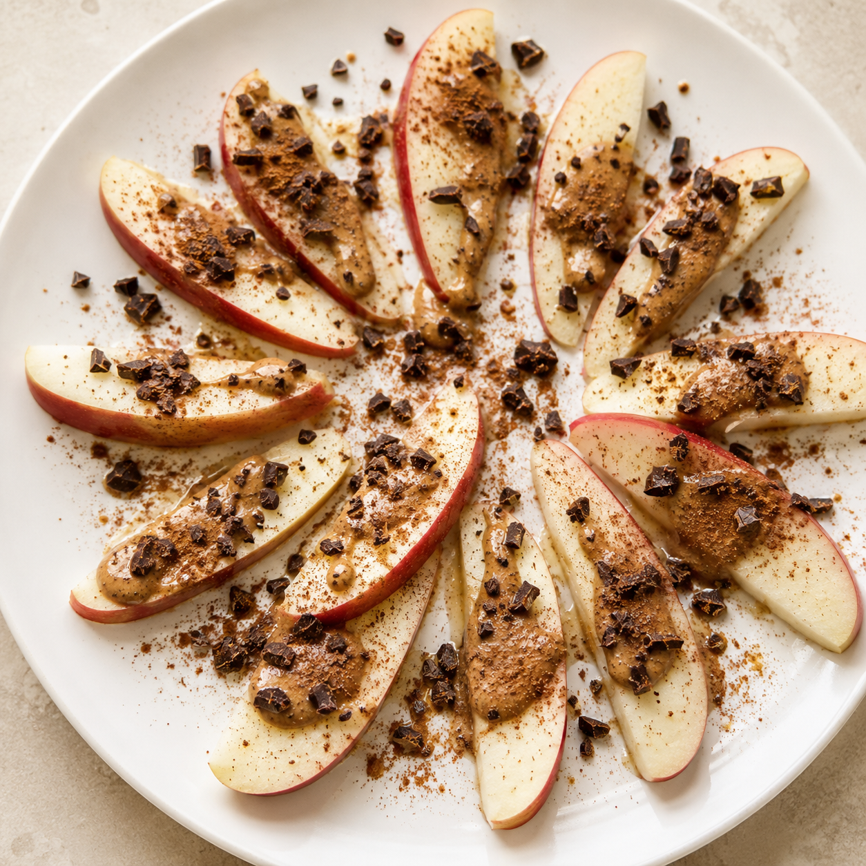 Apple, Almond Butter &amp; Dark Chocolate