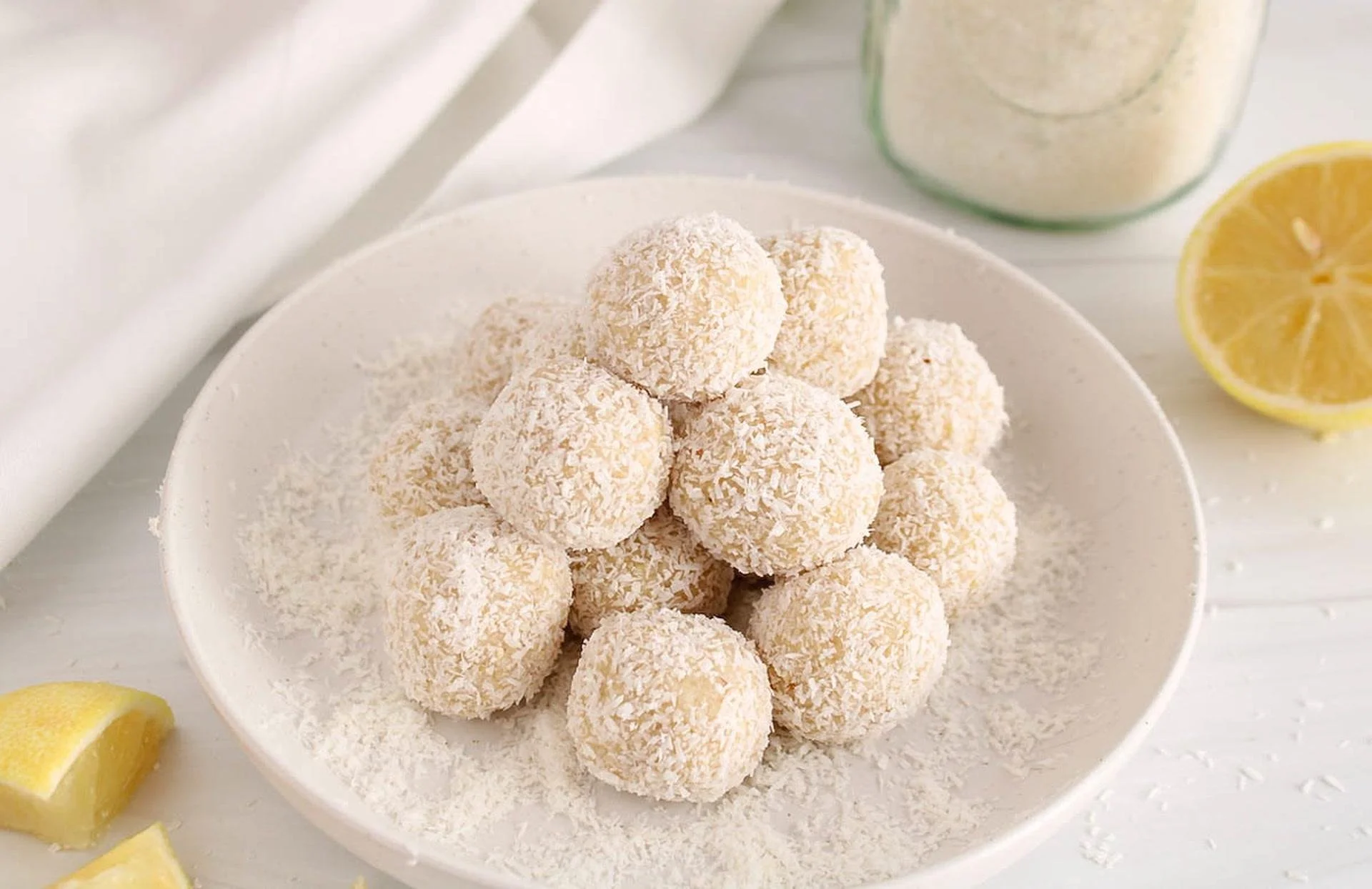 Lemon &amp; Coconut Protein Balls