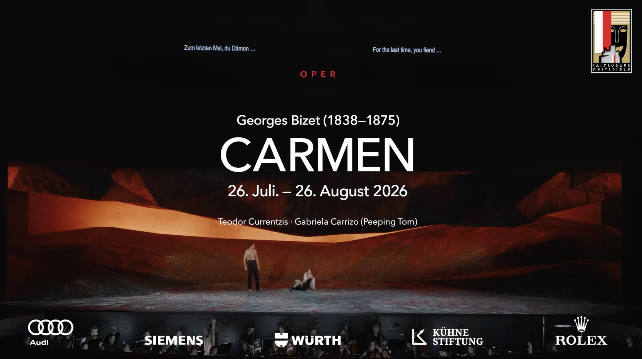 Carmen at the Salzburger Festspiele Broadcast Details