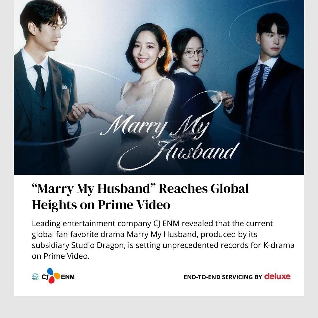 Posted @withregram &bull; @deluxe1915 We are delighted to have worked on Marry My Husband. Are you indulging in a binge-watch like we are?

#byDeluxe #MarryMyHusband