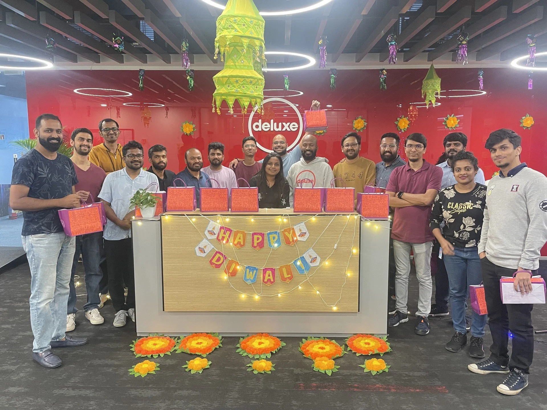 Spreading love and light this Diwali! Our team celebrated the festival of lights with joy, laughter and warmth. 

#WeAreDeluxe #Diwali