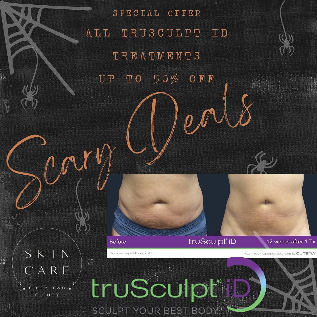 Scary good deals on truSculpt ID - don&rsquo;t be a pumpkin 🎃!&nbsp;Come in and start sculpting the body you work hard for every day. Perfect for stubborn pockets of fat that are resistant to diet and exercise. Book your free consultation today!&nbs