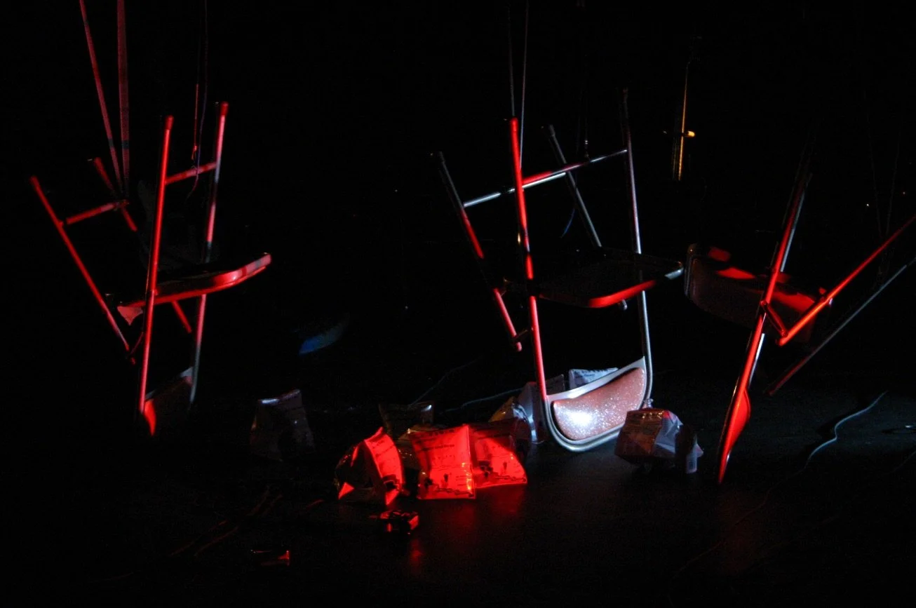 Jean-Pierre Gauthier’s installation from Families Are Formed Through Copulation at Usine C in Montreal (2005). Photo: Mathieu Chartrand