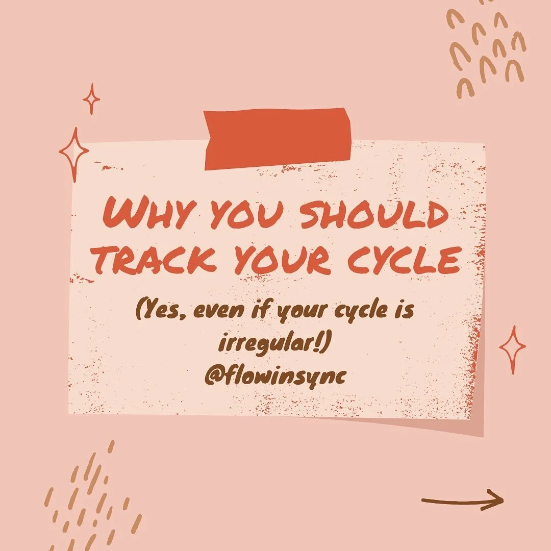 Tracking our cycles involves more than just tracking our periods 🩸. More than that, tracking isn&rsquo;t just for those with regular periods or those trying to conceive - or abstain from - having a baby!! Let&rsquo;s talk about why you should track,