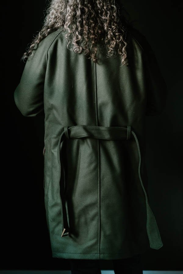 Varsity Women's Forest Green Wool Jacket - Shangri-la Heritage