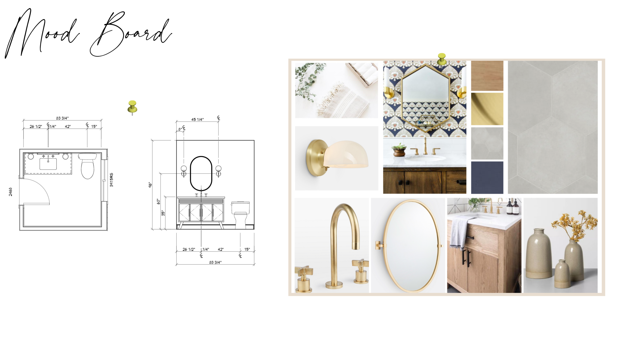 Bathroom/ Powder Room Remodel | Wandering Road Powder Remodel | HIDE ...