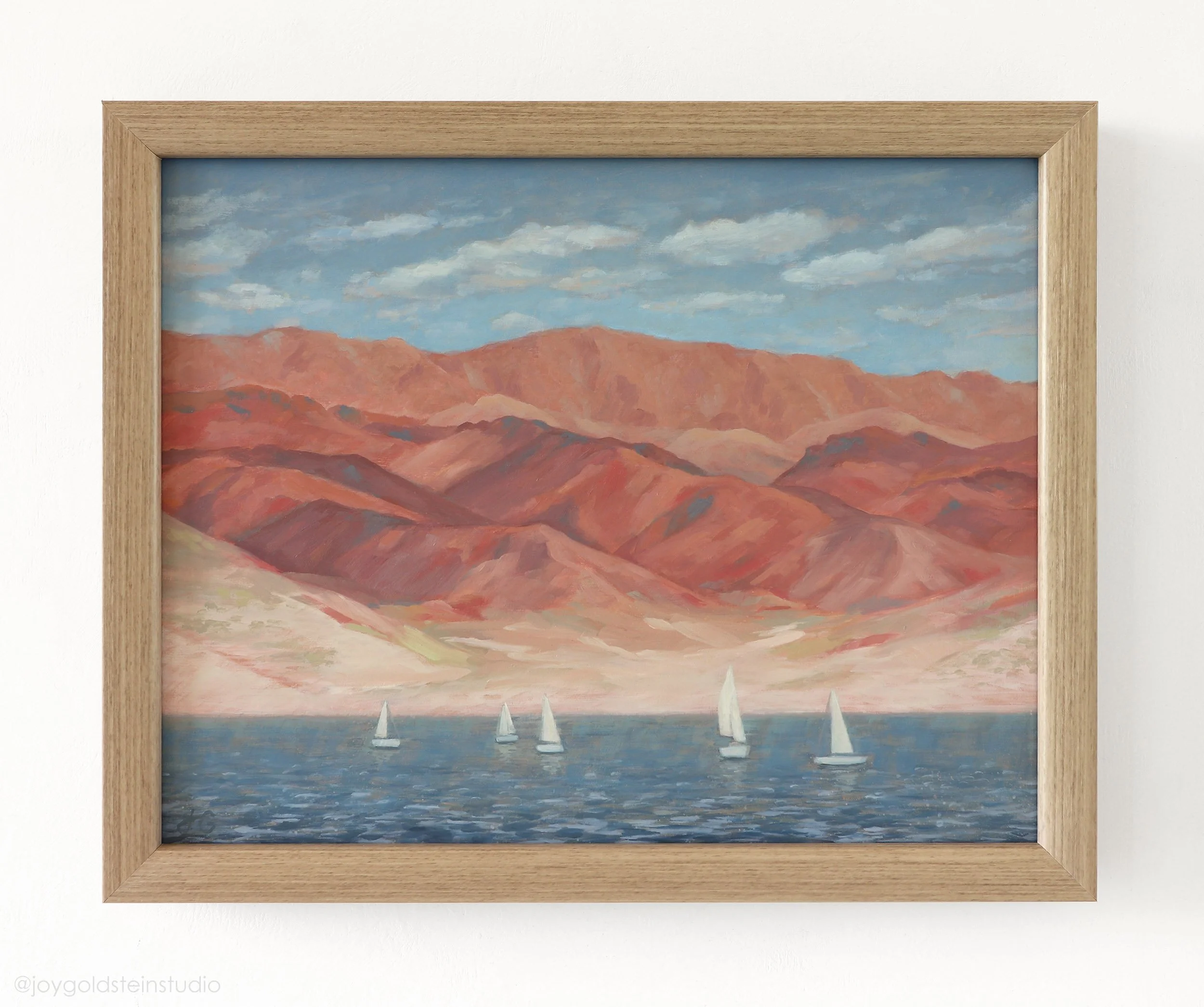 Desert Lake Dreaming, 11x14 inches, Framed $286