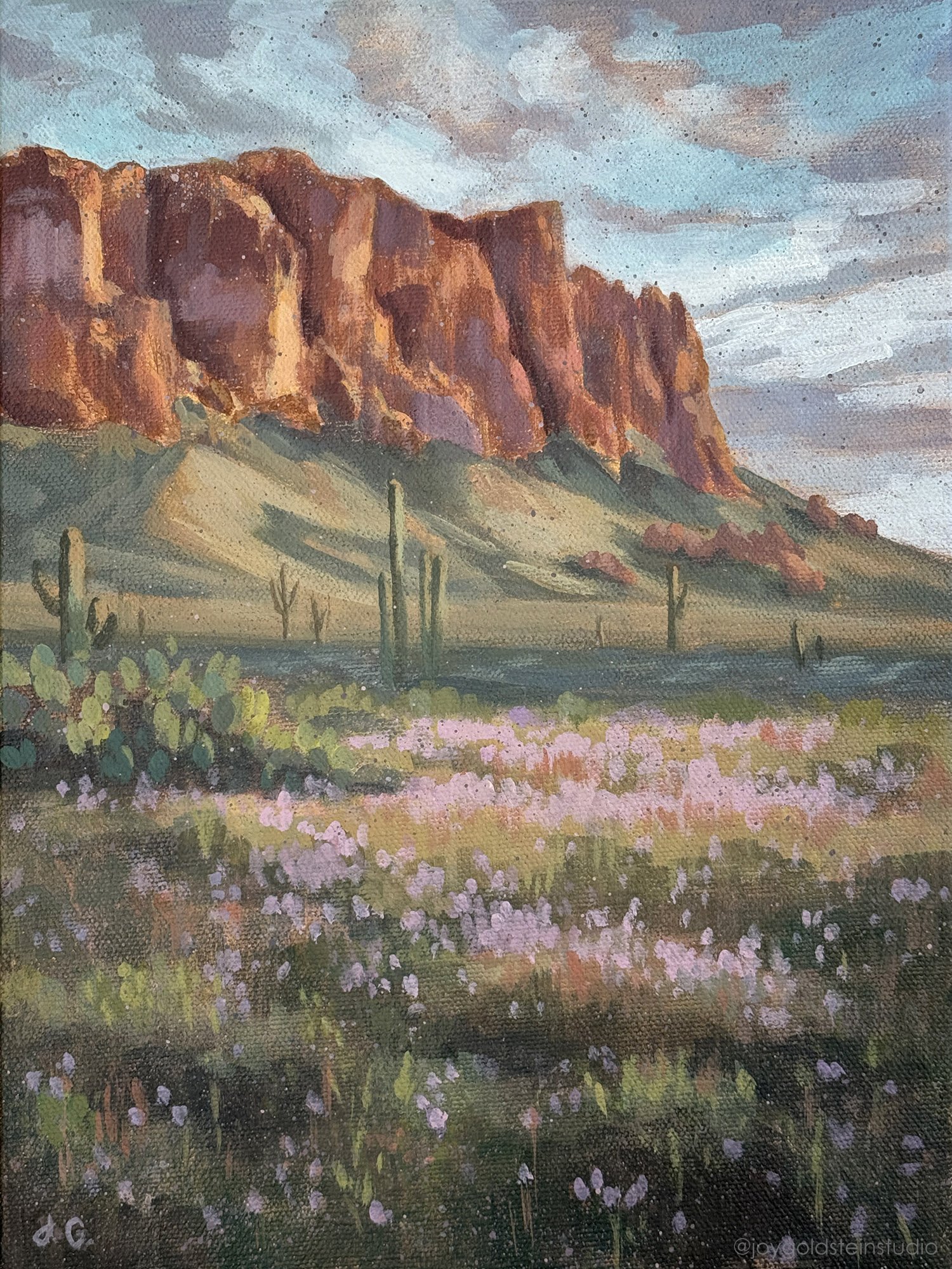 Superstition Mountains, 9x12 inches, $180