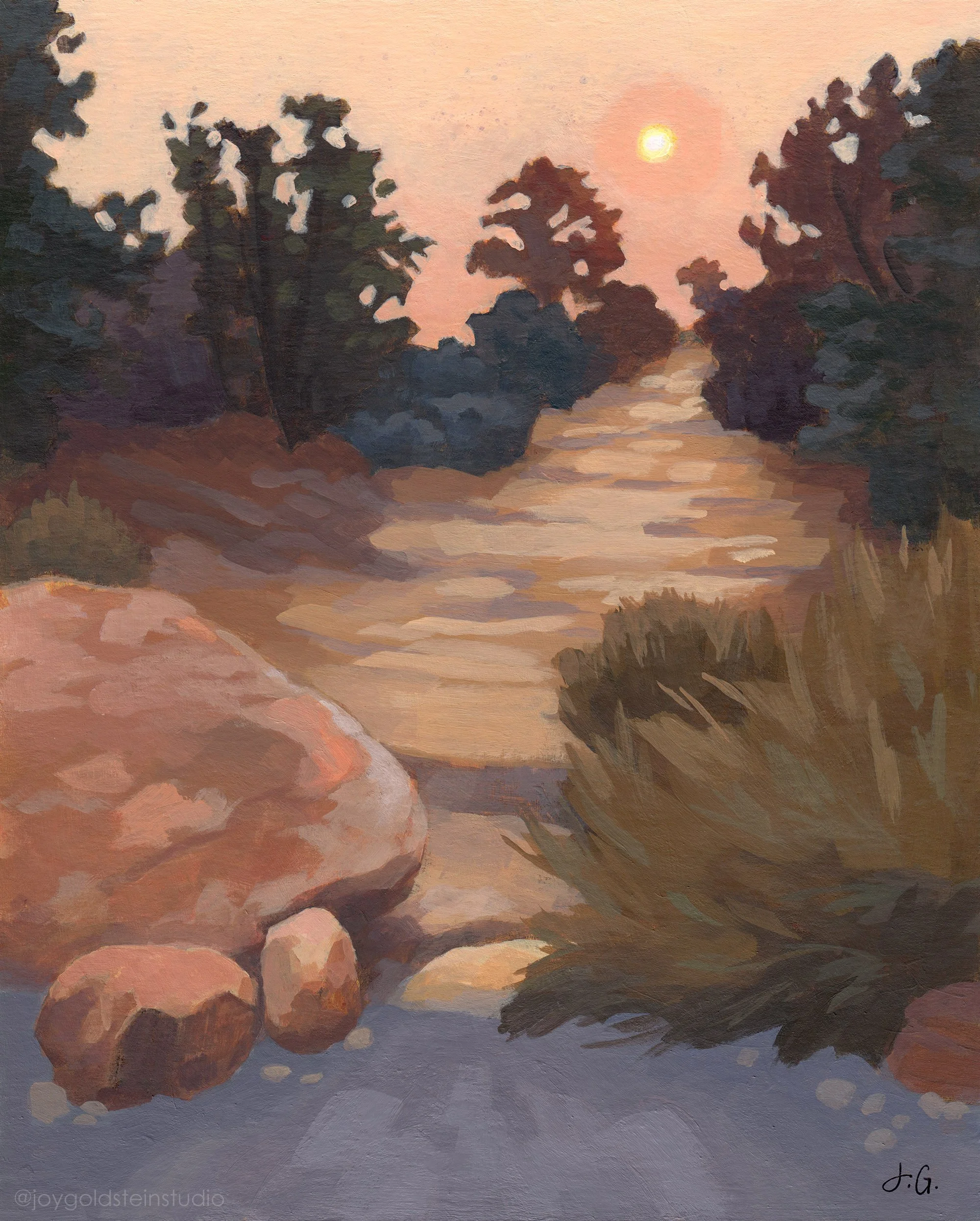 Sandstone Steps, 8x10 inches, $132