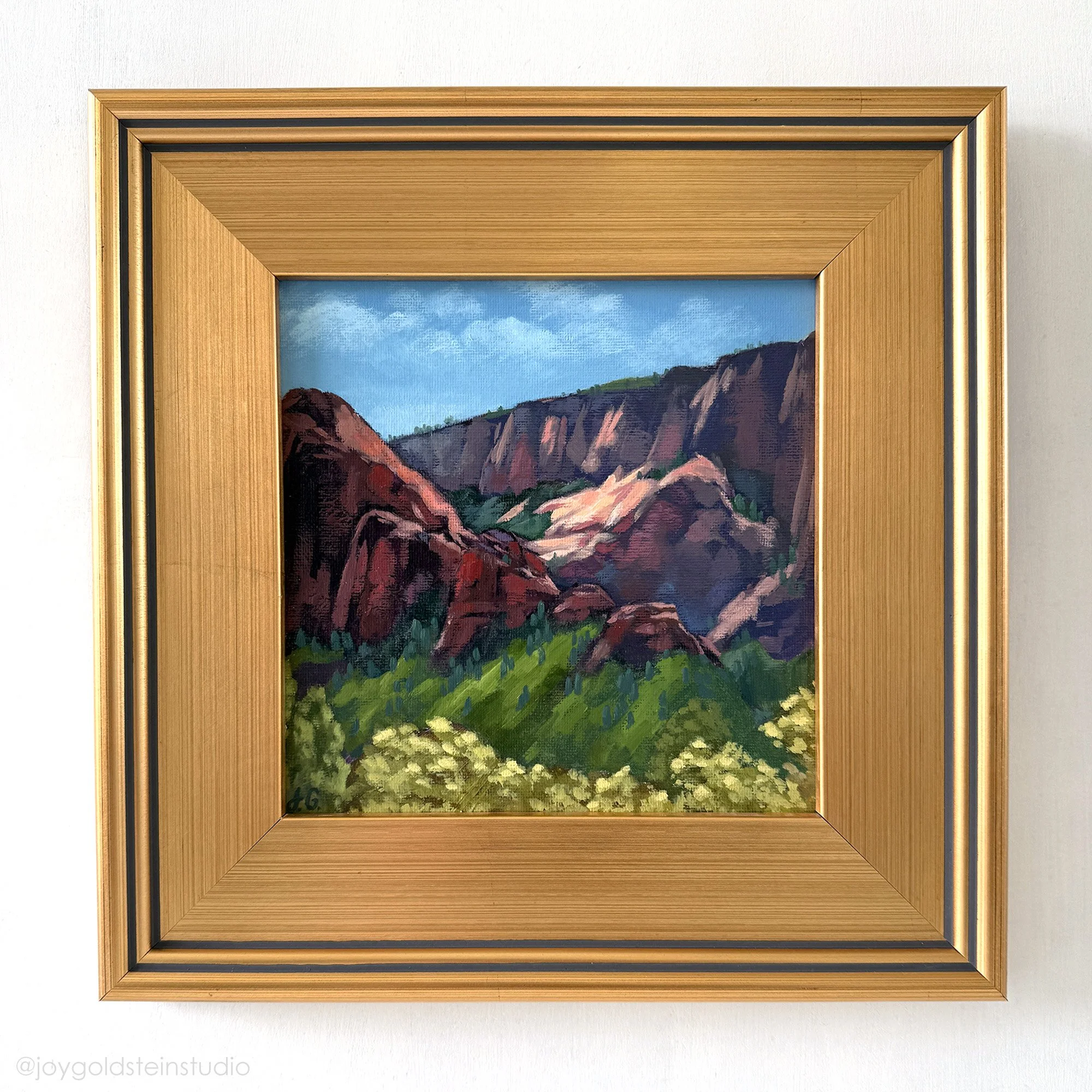 Crimson in Kolob, 8x8 inches, $175