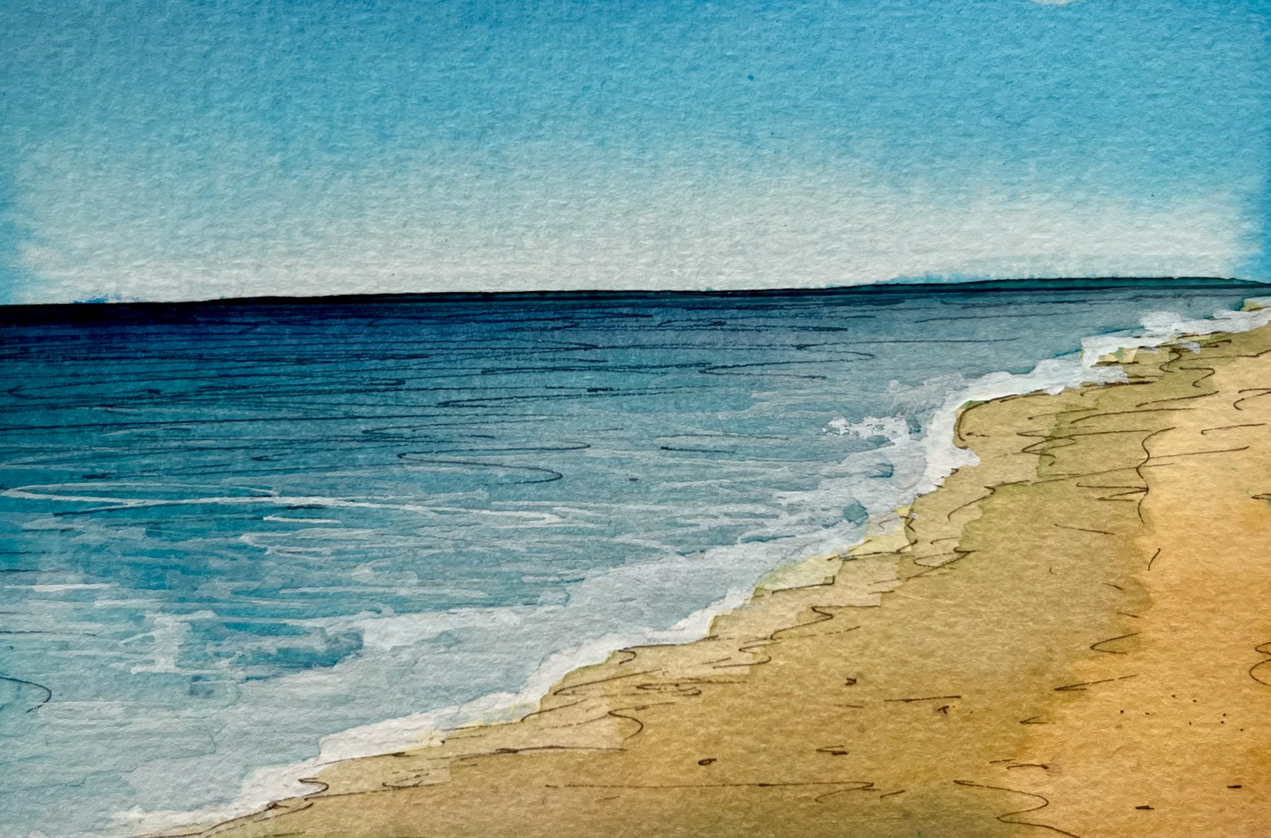 POSTCARD SERIES, WATERCOLOR, 3"X5" (2024)