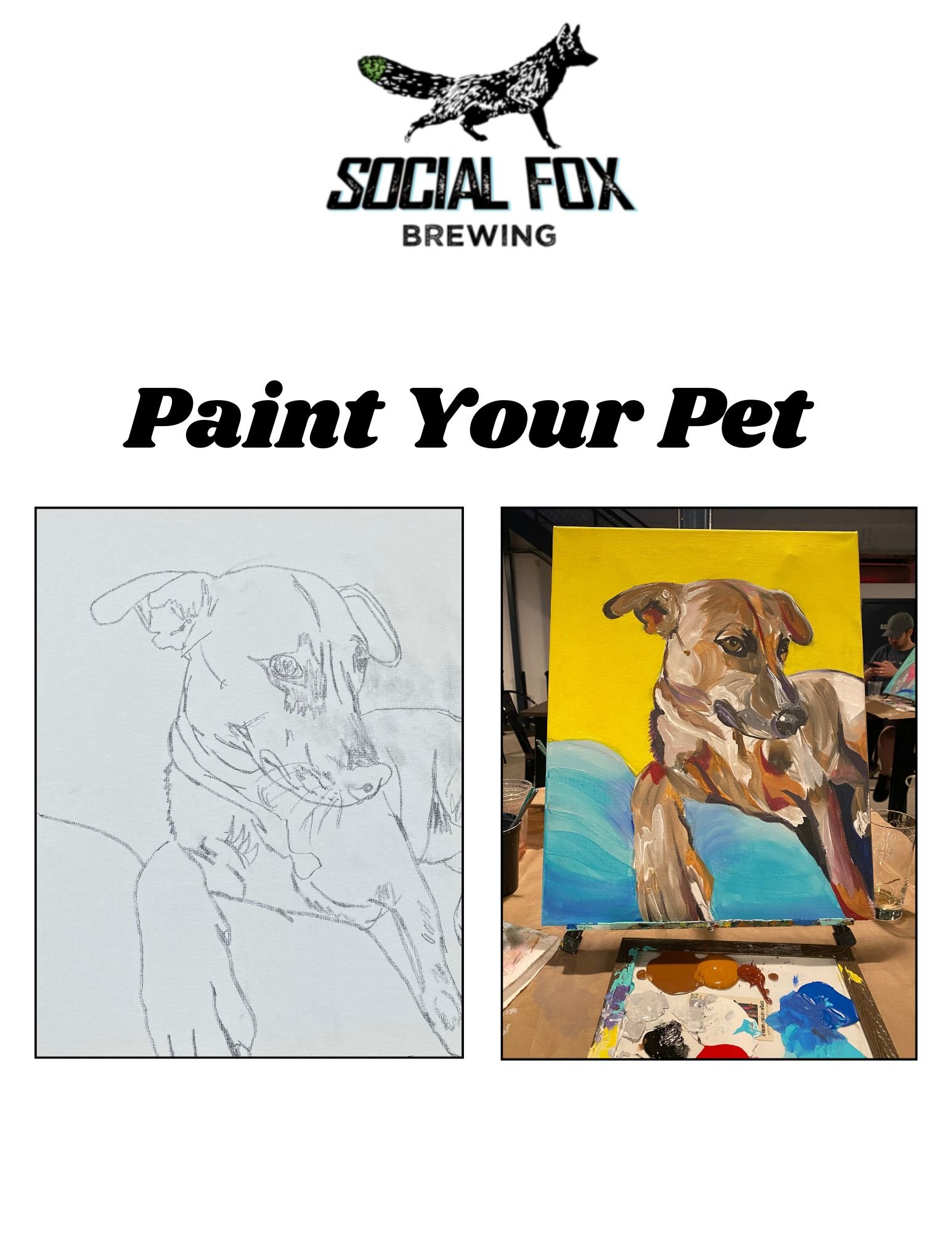 Paint Your Pet Night - 7/23 @ Social Fox Brewery