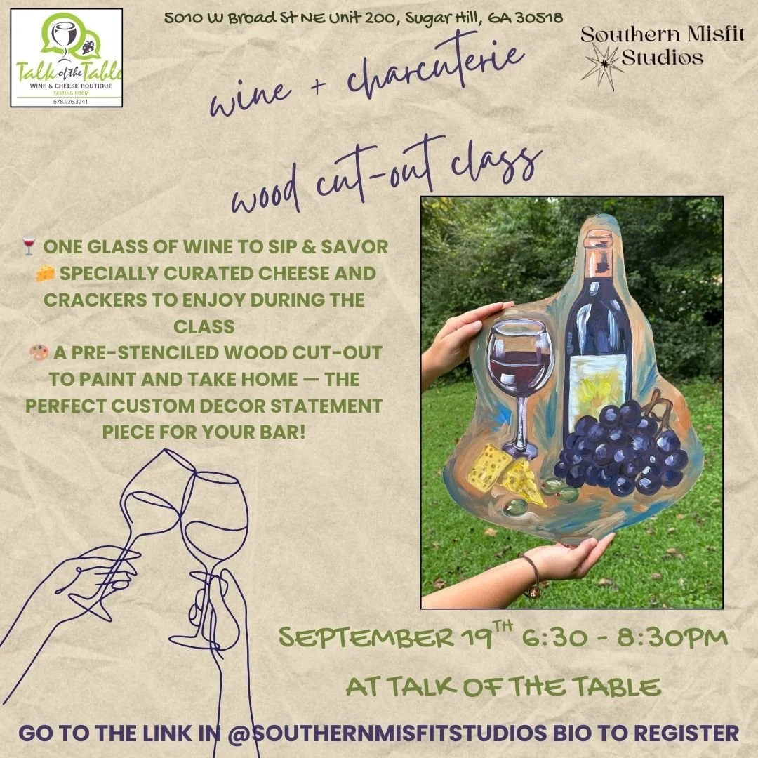 Charcuterie Wood Cut-Out Class